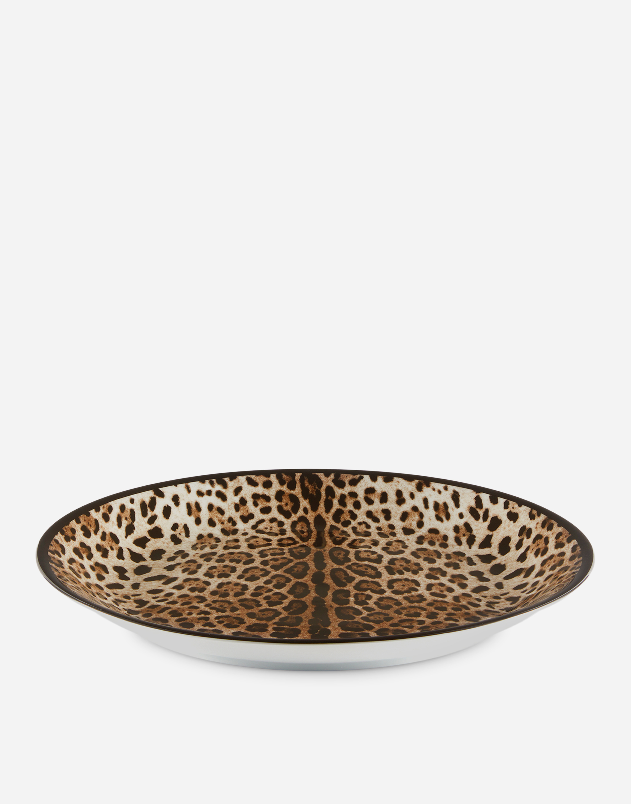 Dolce & Gabbana Porcelain Platter In Multicolor