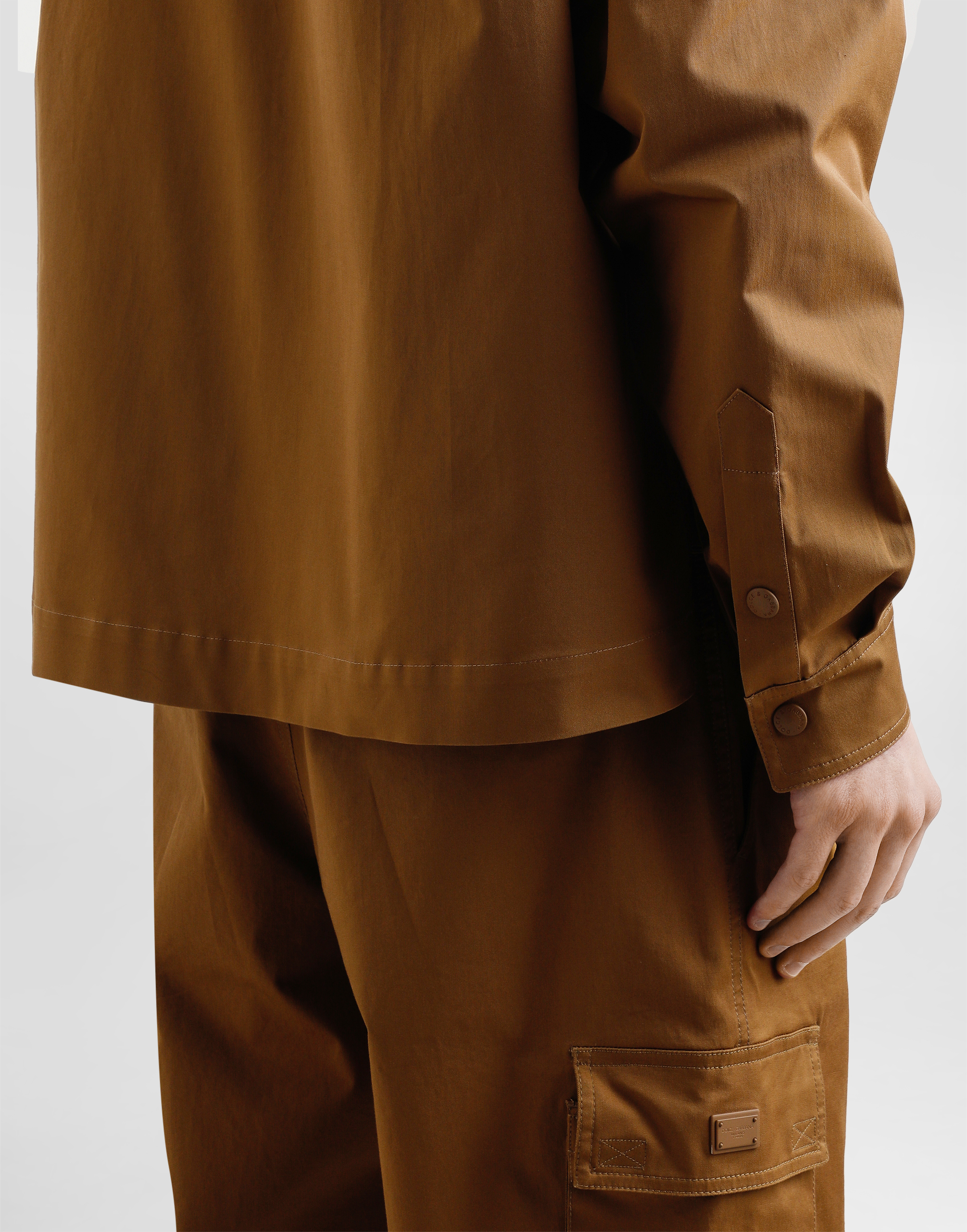 Dolce & Gabbana Cotton Shirt With Tag In Brown