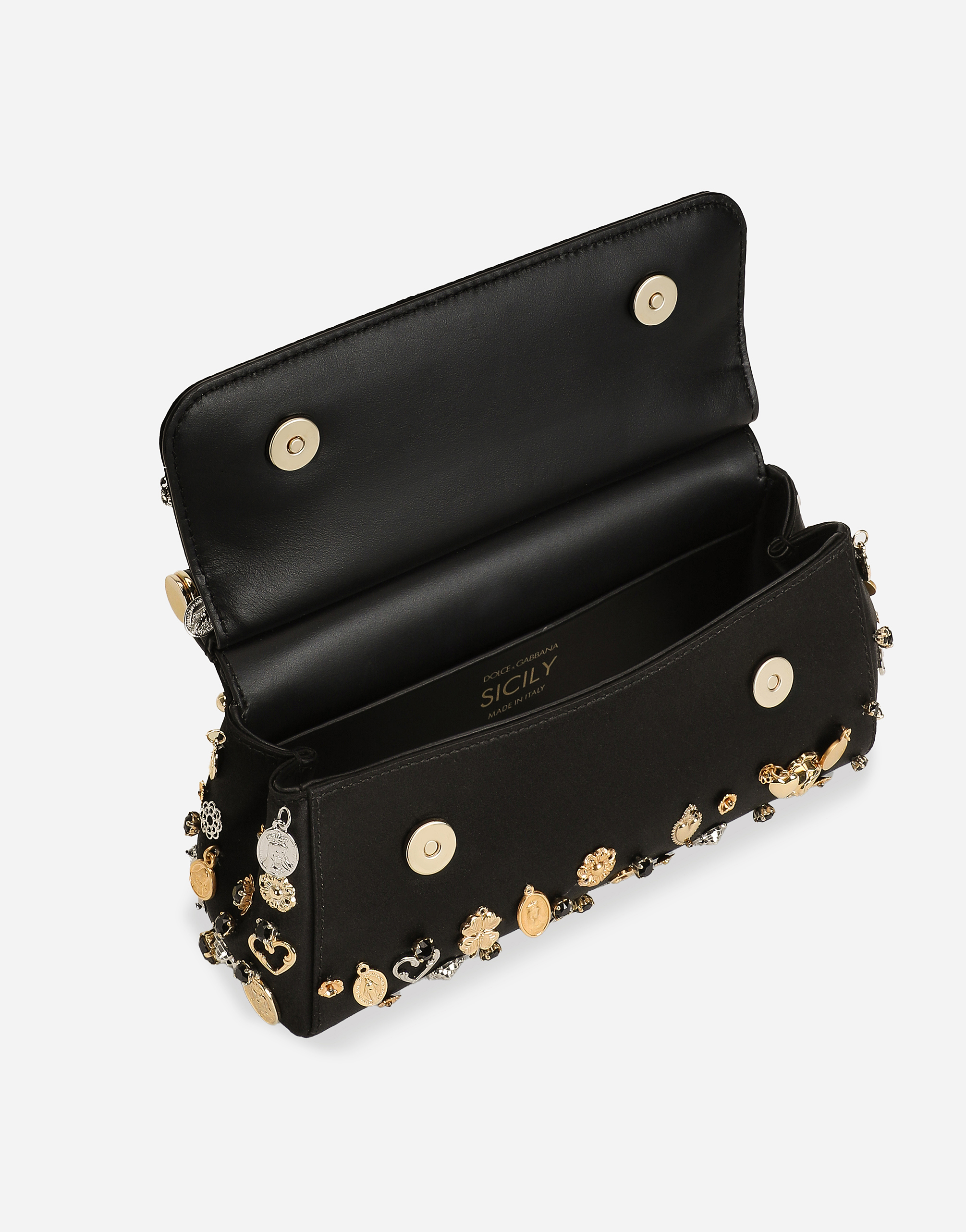 Dolce & Gabbana Small Sicily Handbag In Multicolor