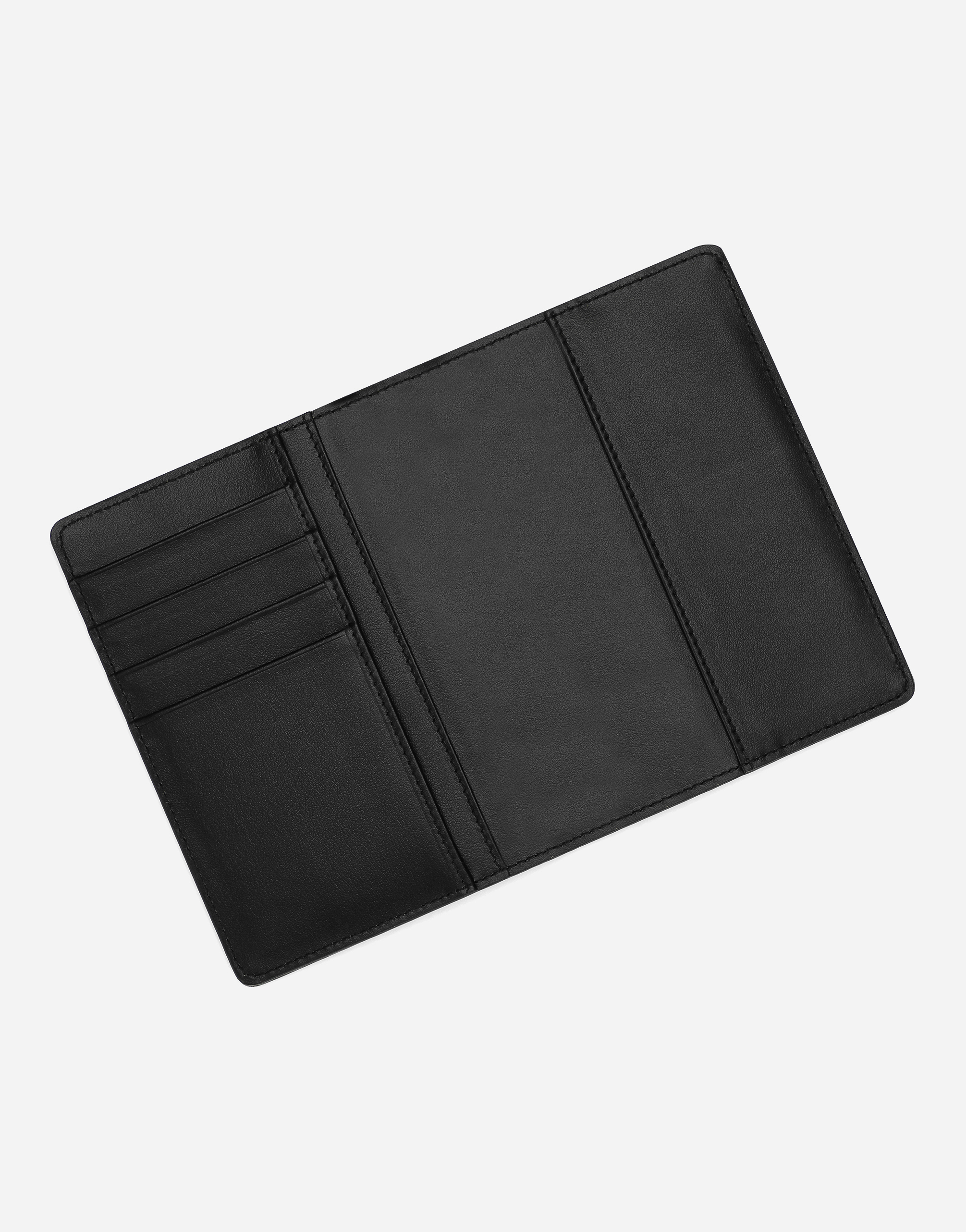 DOLCE & GABBANA COATED JACQUARD PASSPORT HOLDER