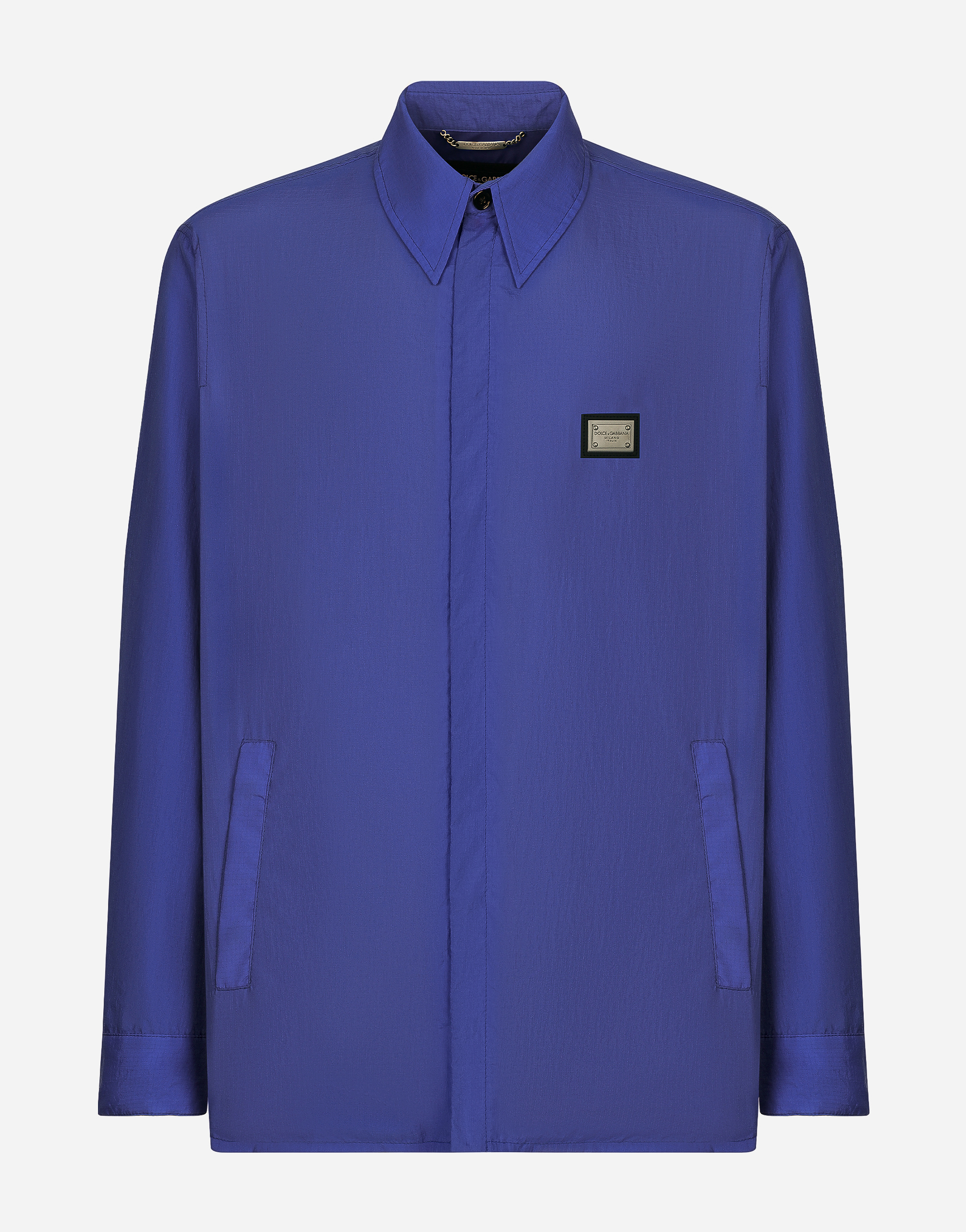 Dolce & Gabbana Technical Fabric Shirt With Tag In Blue