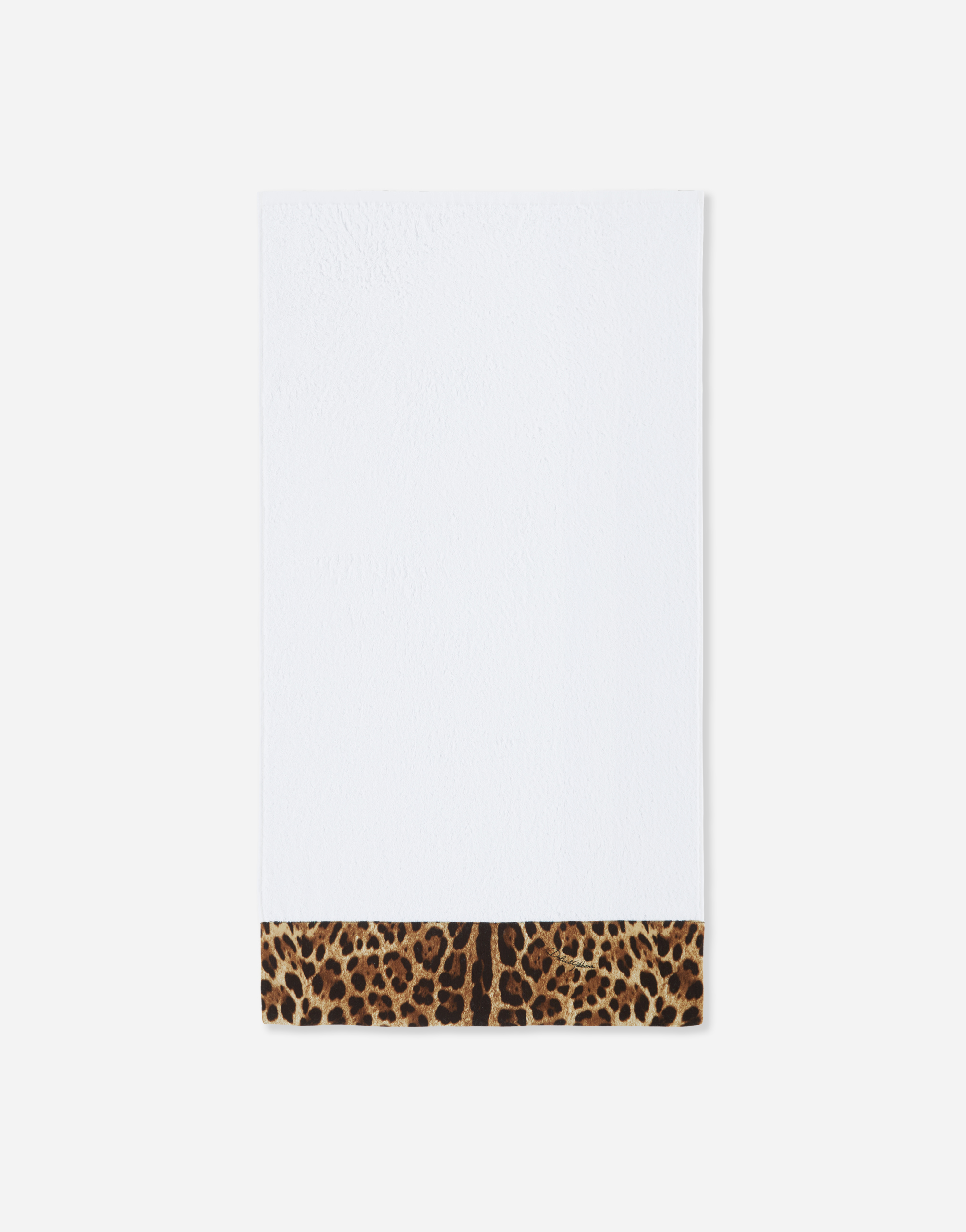 Dolce & Gabbana Set Of Five Terry Cotton Towels In Multicolor