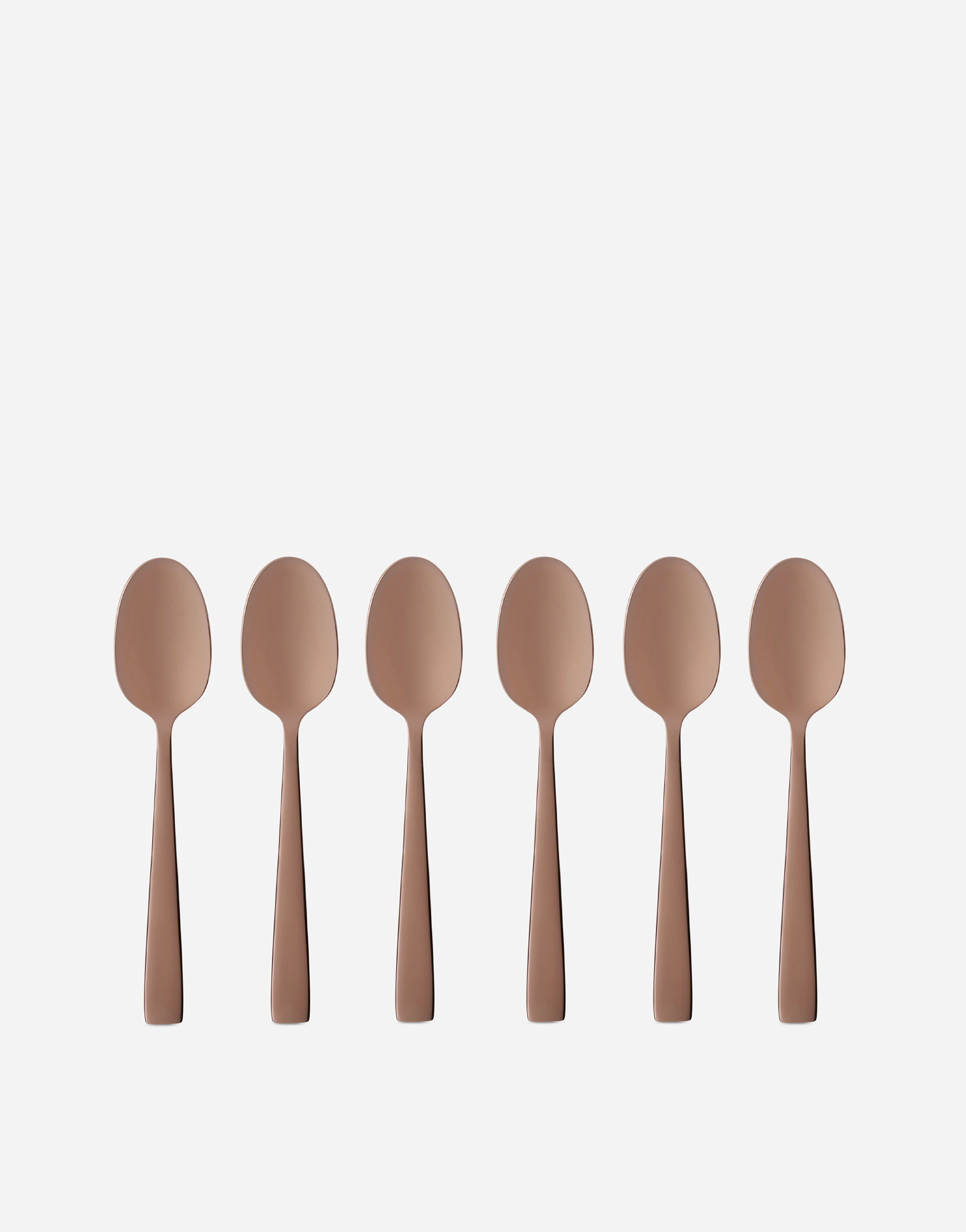 Dolce & Gabbana Set 6 Inox Coffee Spoons In Multicolor