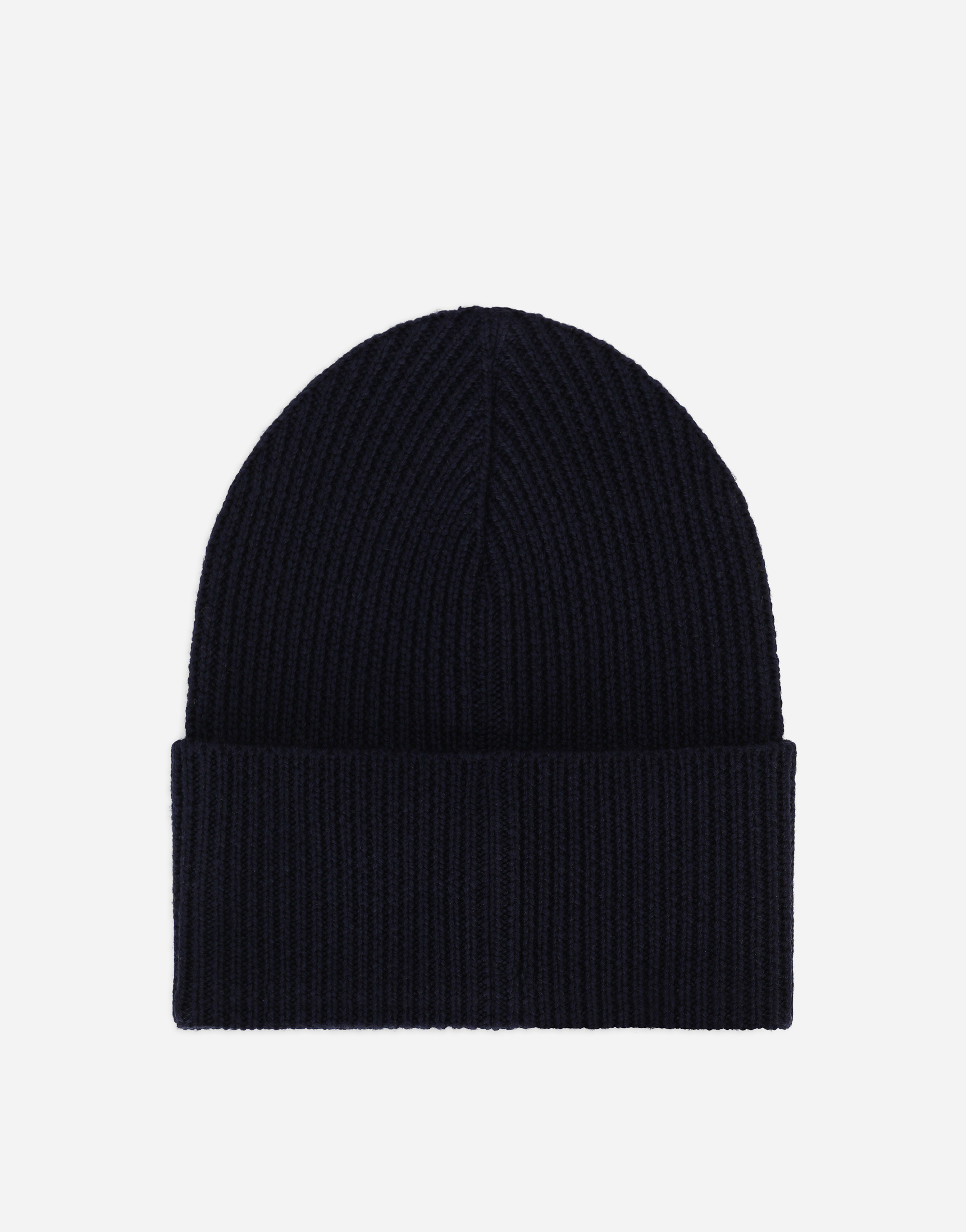 DOLCE & GABBANA KNIT HAT WITH CREST PATCH
