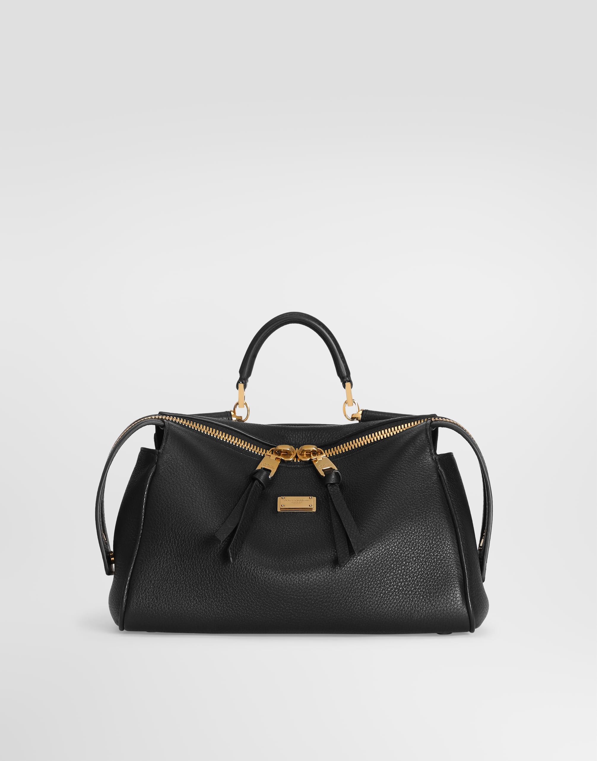 Vittoria handbag in calfskin in Black for Women | Dolce&Gabbana® US