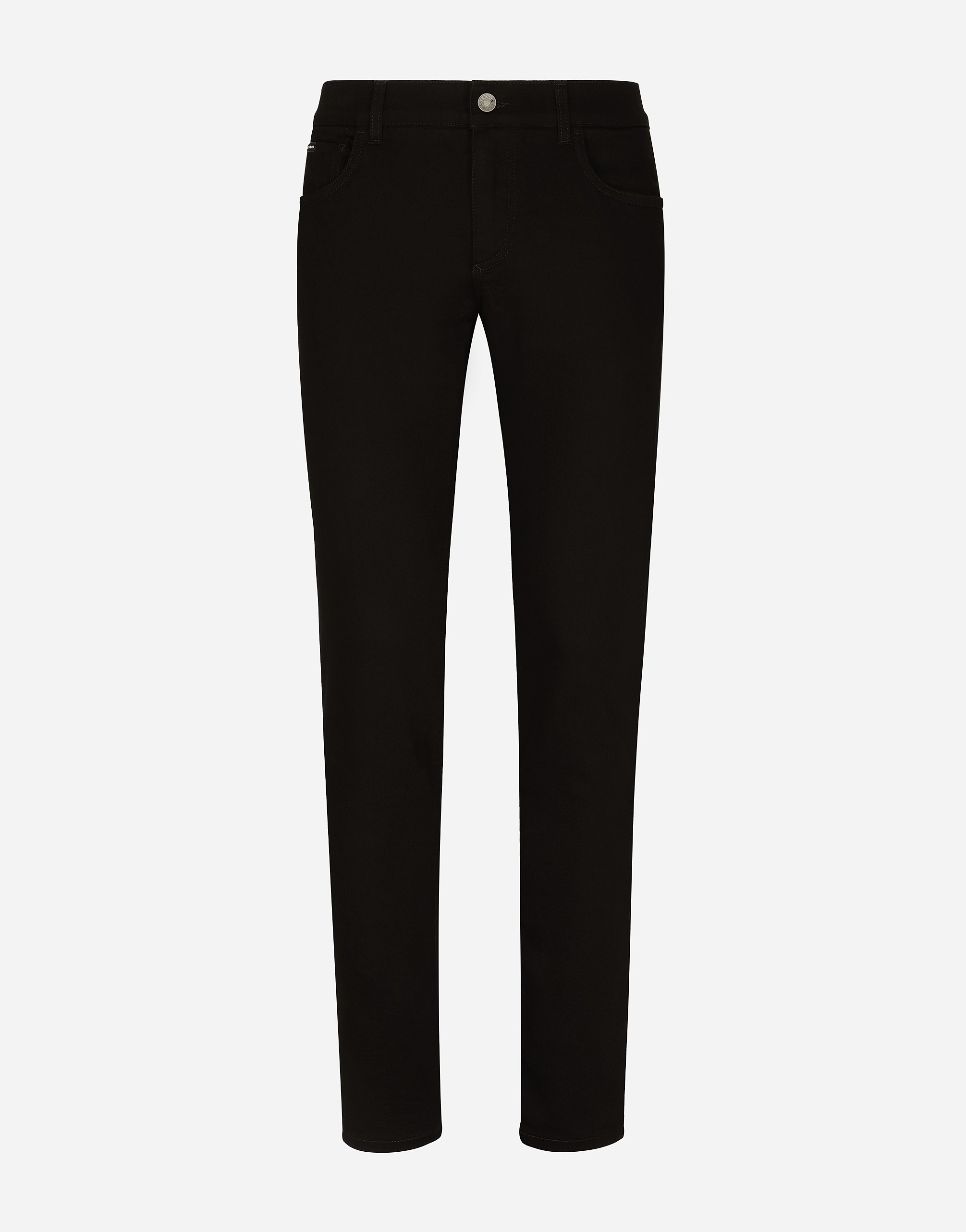 Dolce & Gabbana Black Wash Skinny Stretch Jeans In Multicolor