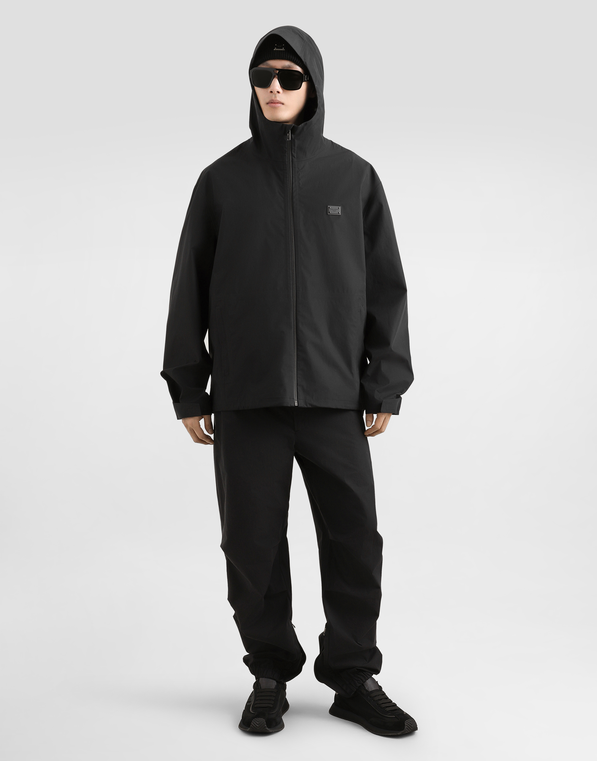 Dolce & Gabbana Hooded Jacket In Black