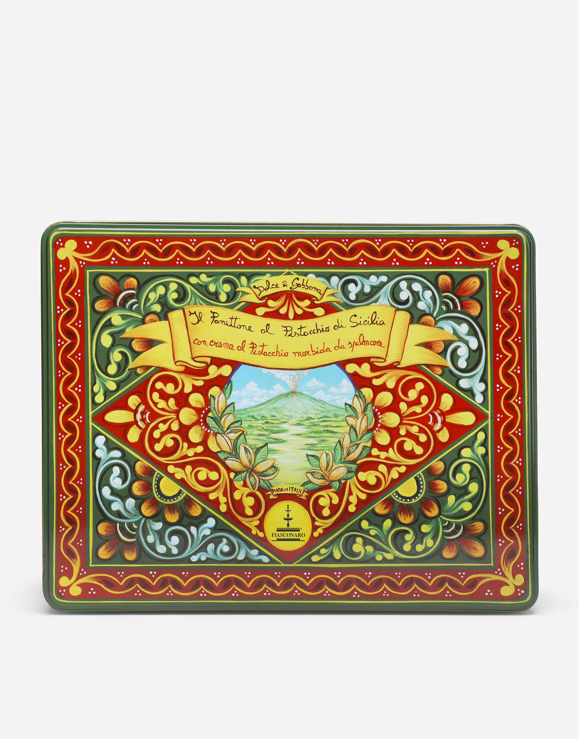 Sicilian Pistachio panettone with a velvety Sicilian Pistachio cream