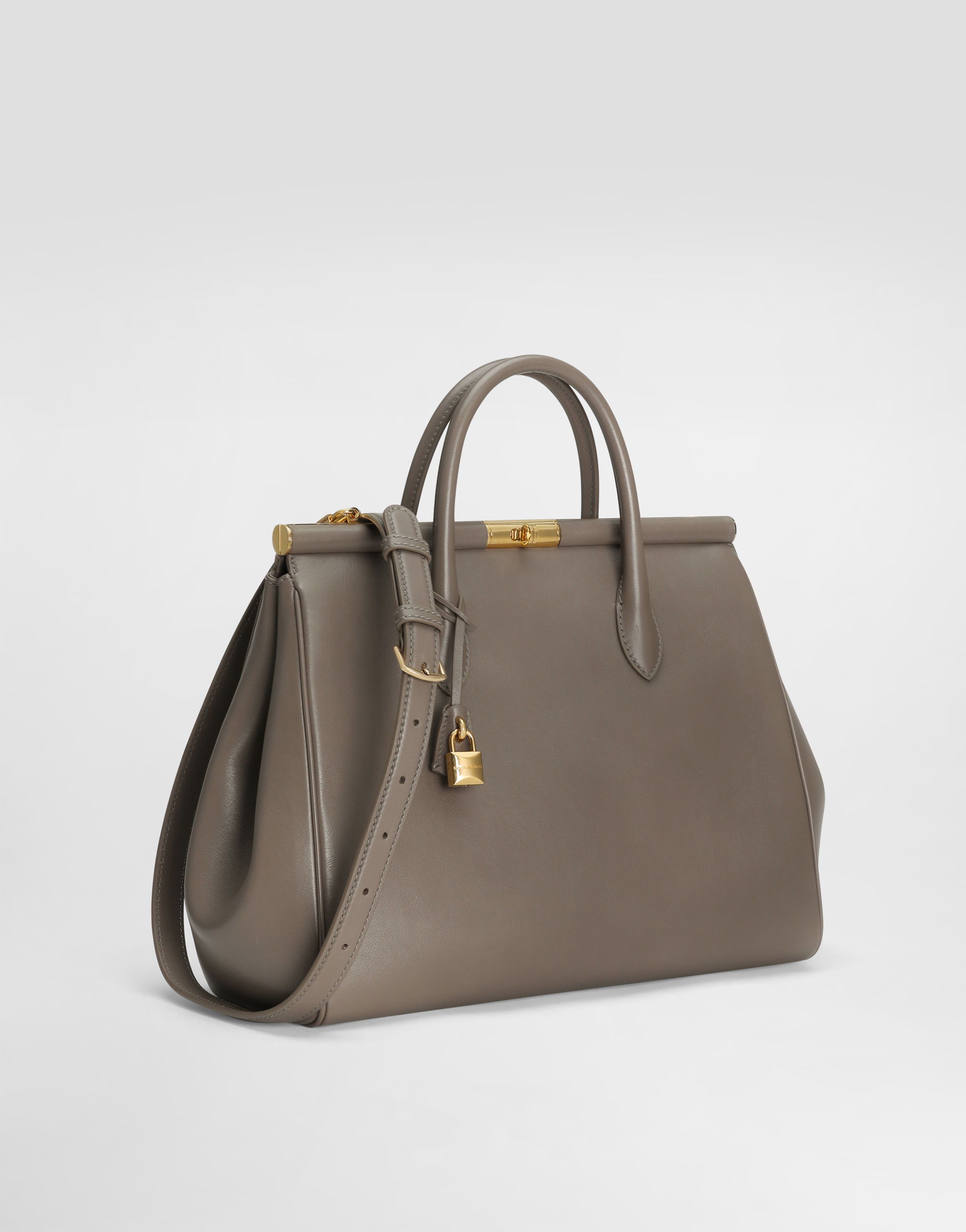 Dolce & Gabbana Sicily Tote Bag In Grey