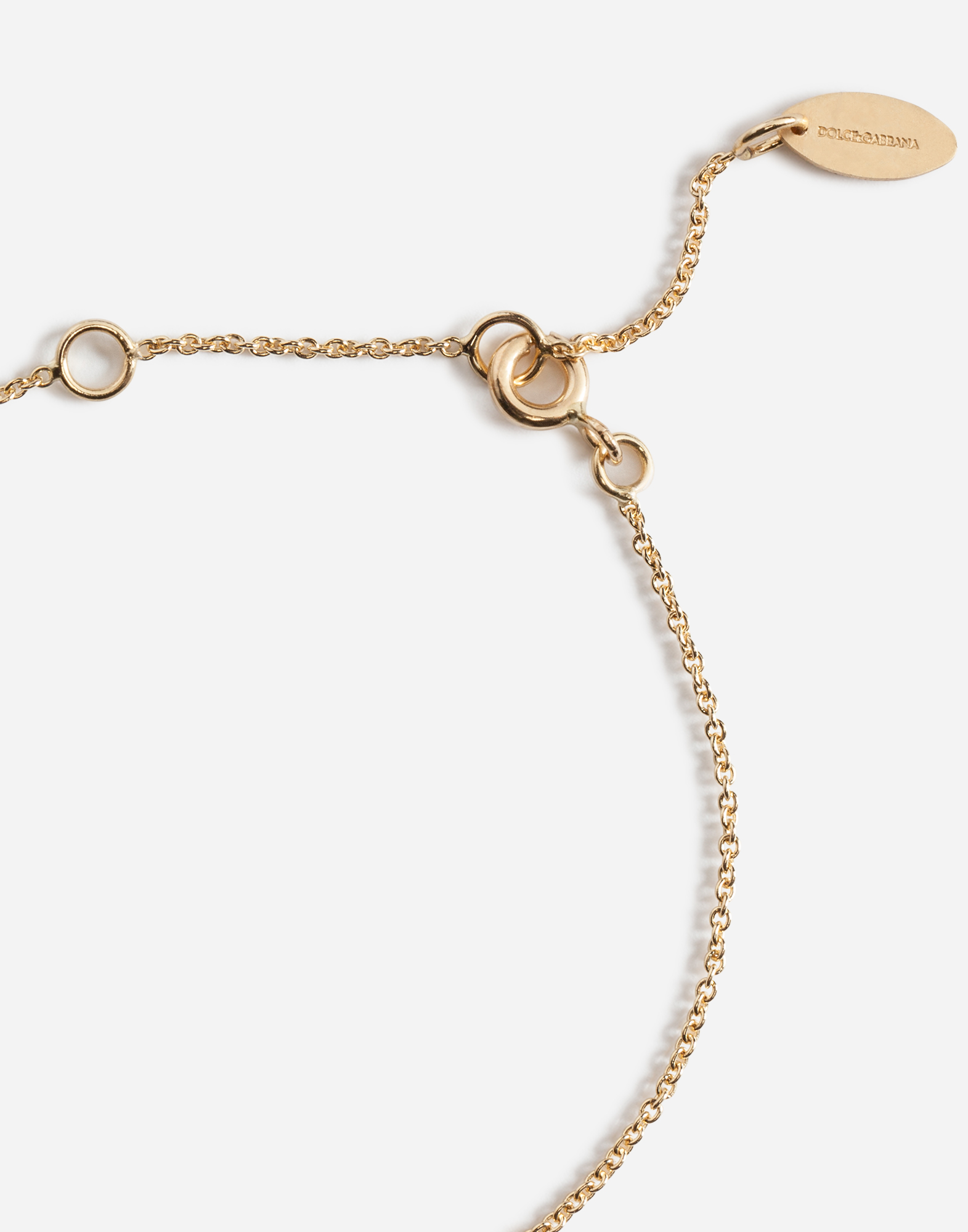 Dolce & Gabbana Bracelet With Good Luck Charm In Gold