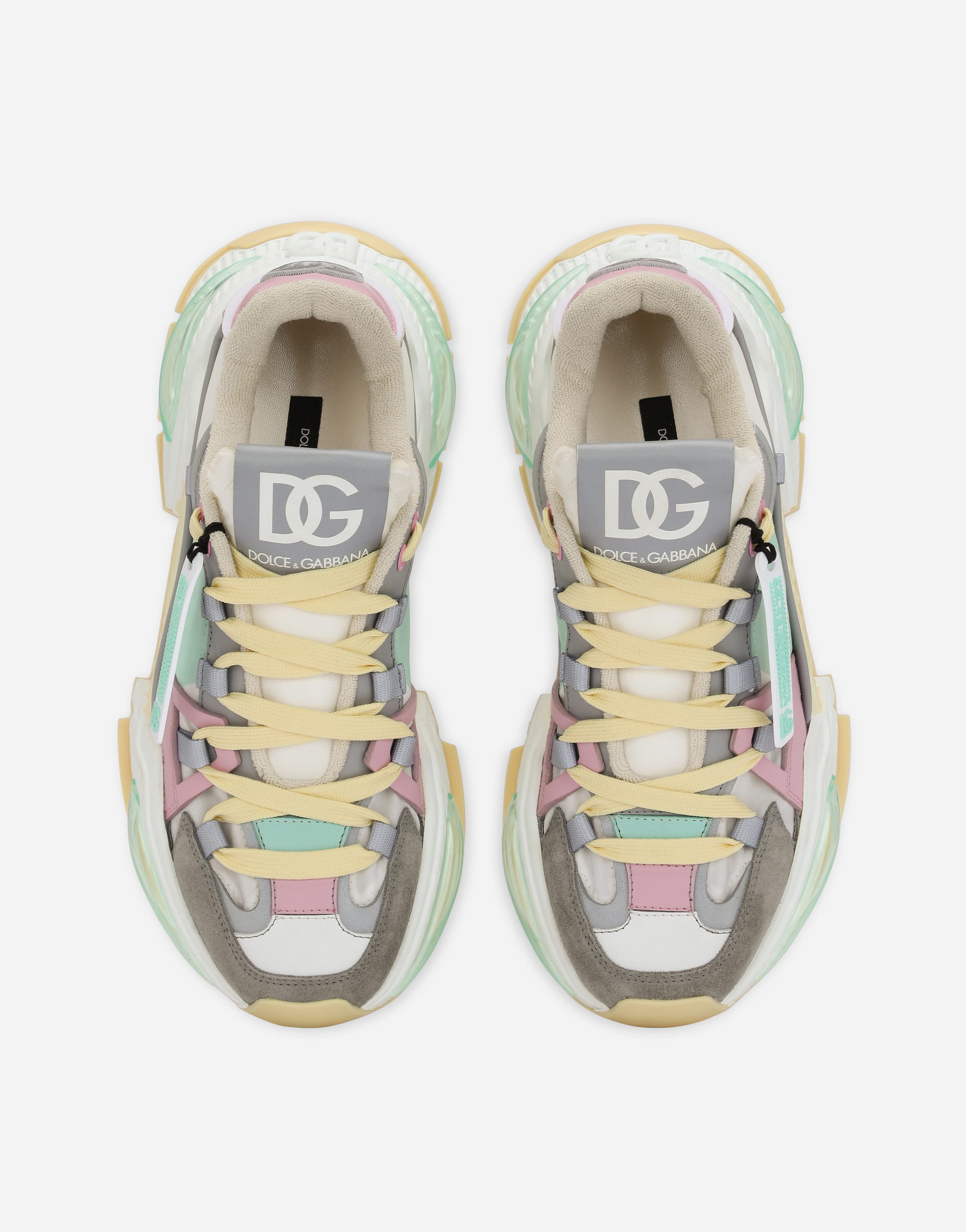 DOLCE & GABBANA MIXED-MATERIAL AIRMASTER SNEAKERS