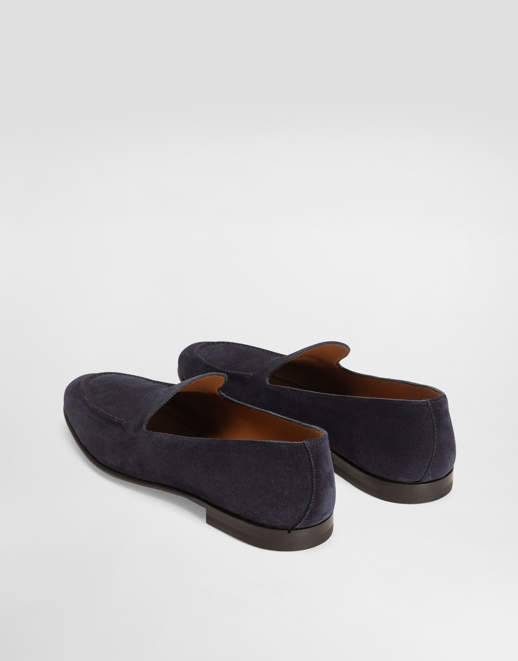 Split calfskin slippers