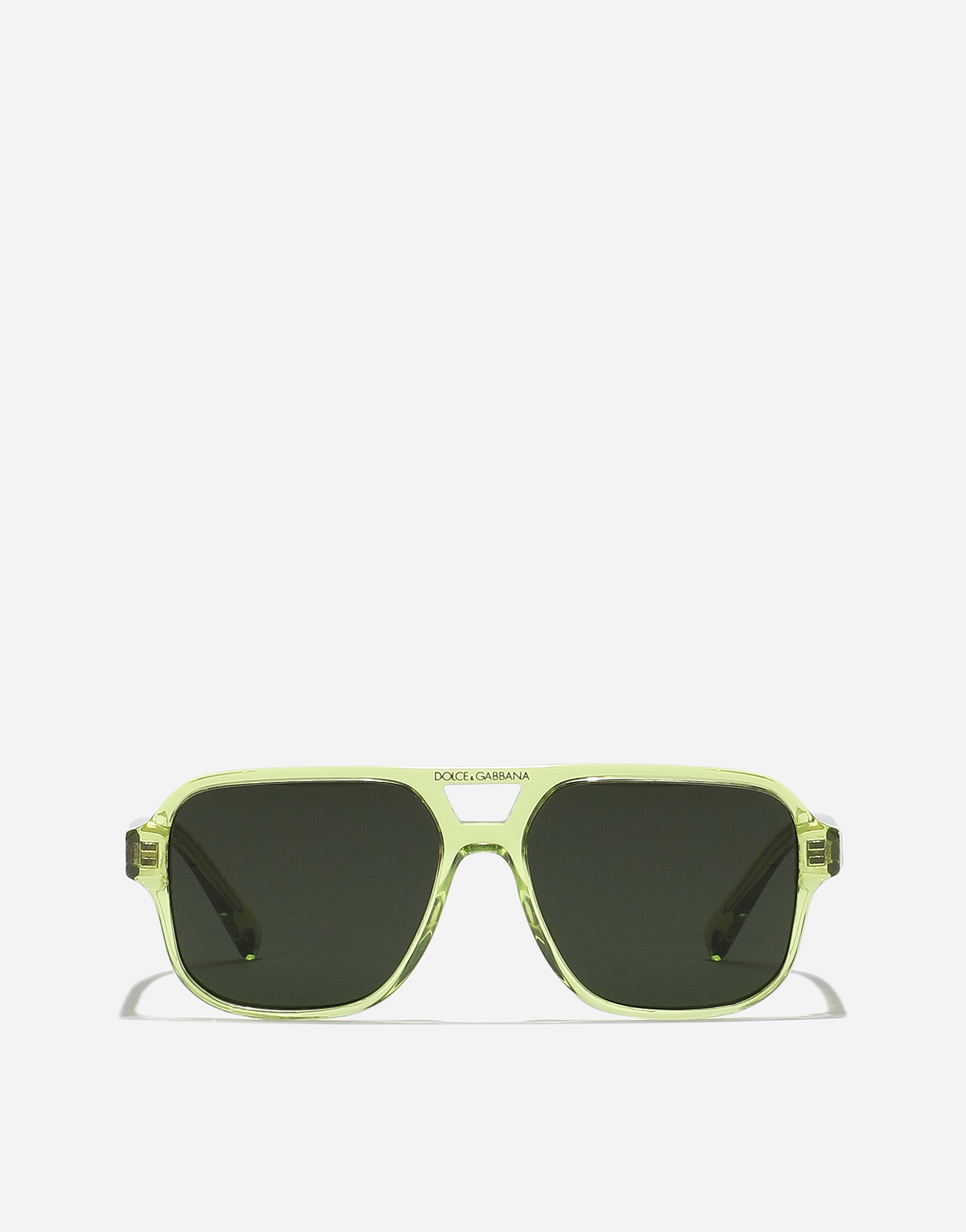 Dolce & Gabbana نظارة شمسية Mini Me In Transparent Lime