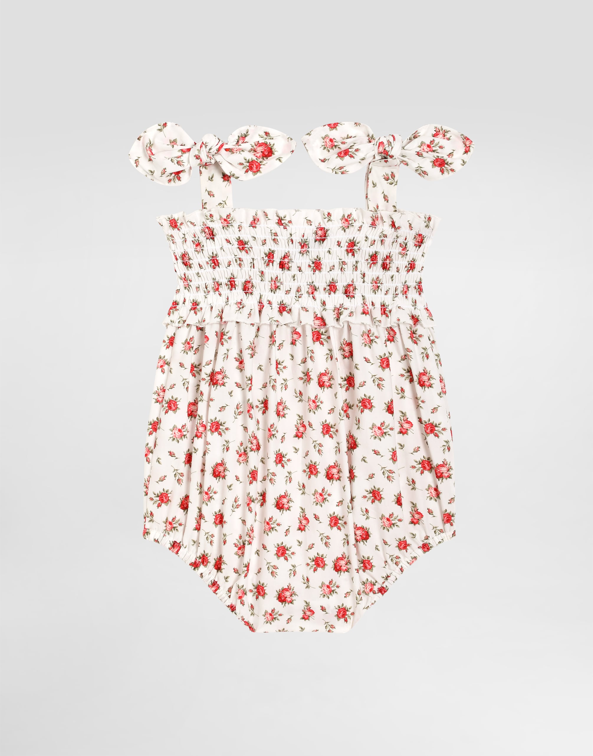  Dolce & Gabbana Small Rose-print Poplin Romper - Femme Lots Cadeaux Et Bodys Multicolor 18/24 Months 