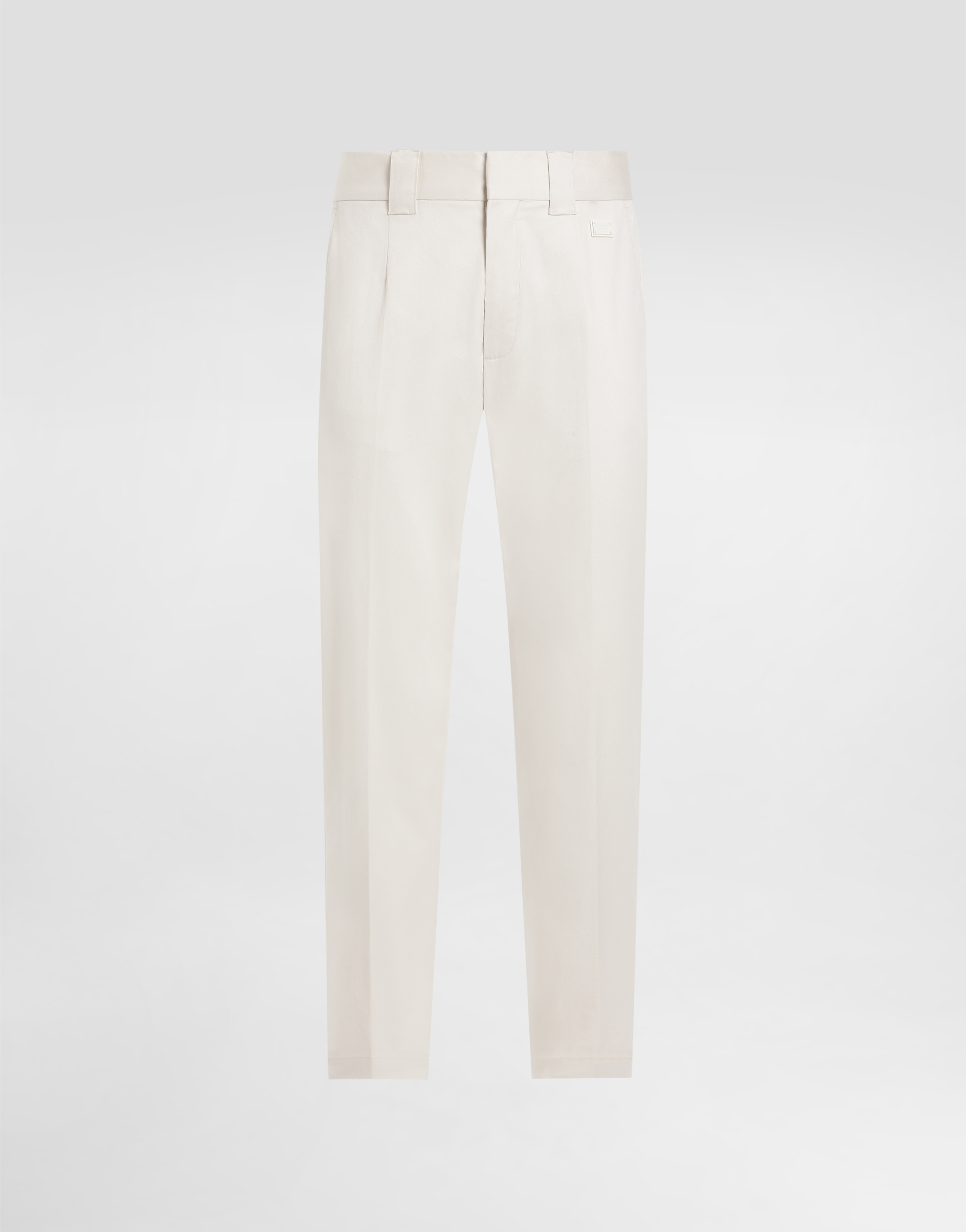 Dolce & Gabbana Tailored Cotton Pants - Man Pants And Shorts Beige 48