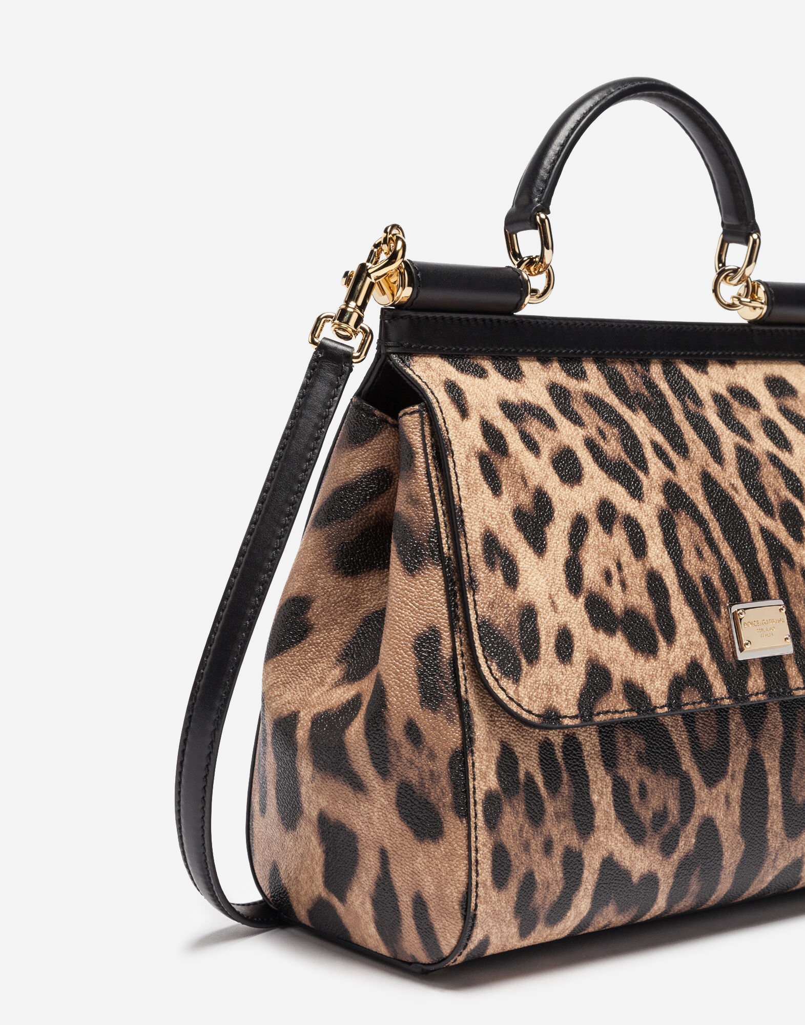 Regular Sicily Bag In Leopard Textured 