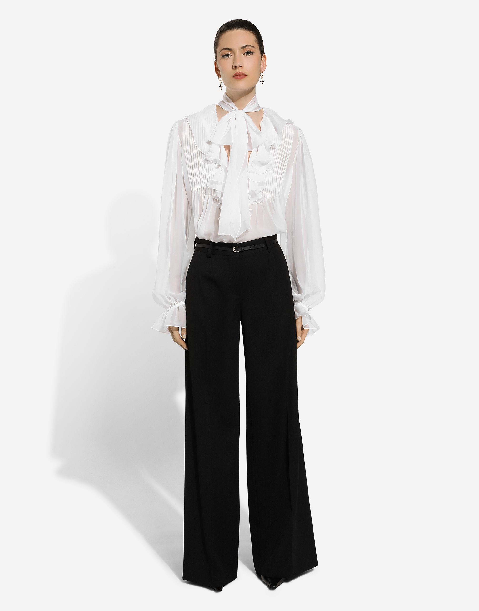 Dolce & Gabbana Casual Pants With Belt Loops In ブラック