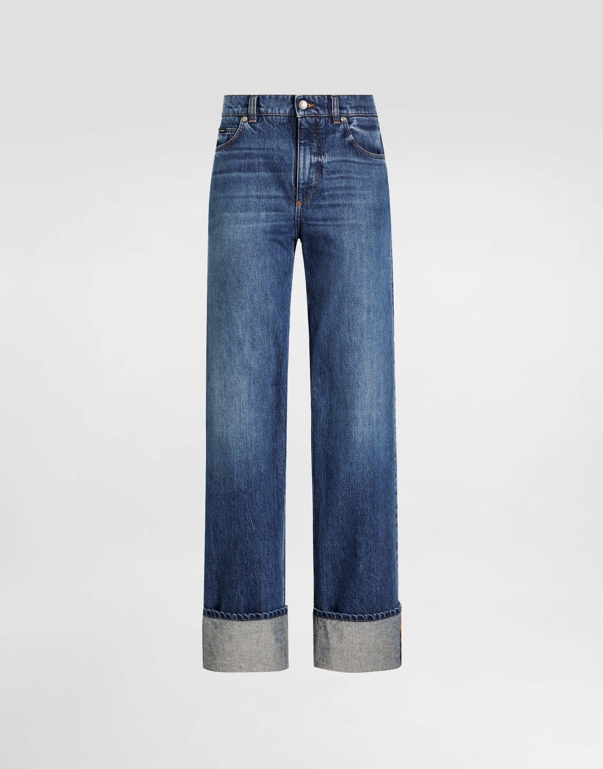 Dolce & Gabbana 5-pocket Denim Trousers In Multi