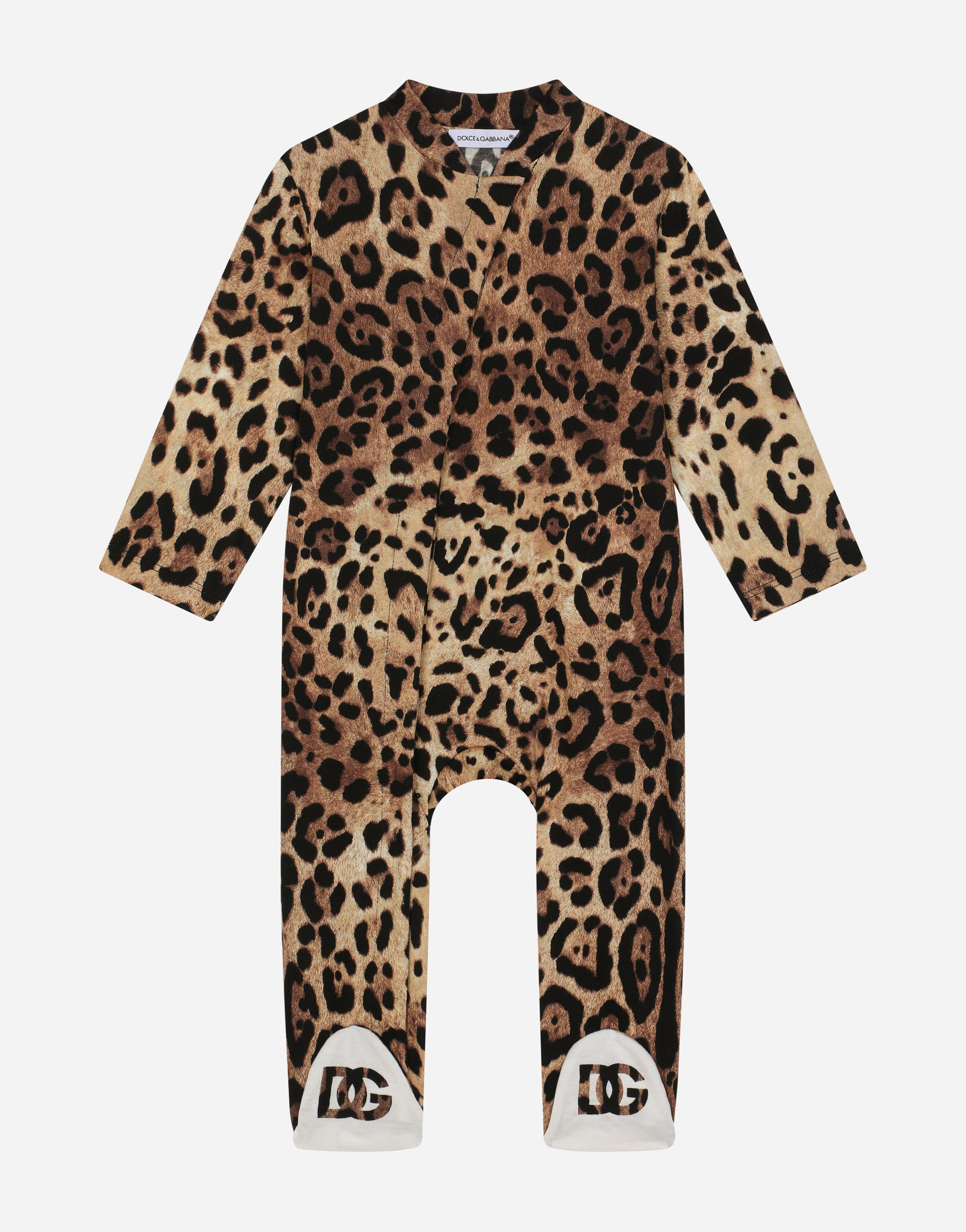DOLCE & GABBANA 3-PIECE GIFT SET IN LEOPARD-PRINT JERSEY
