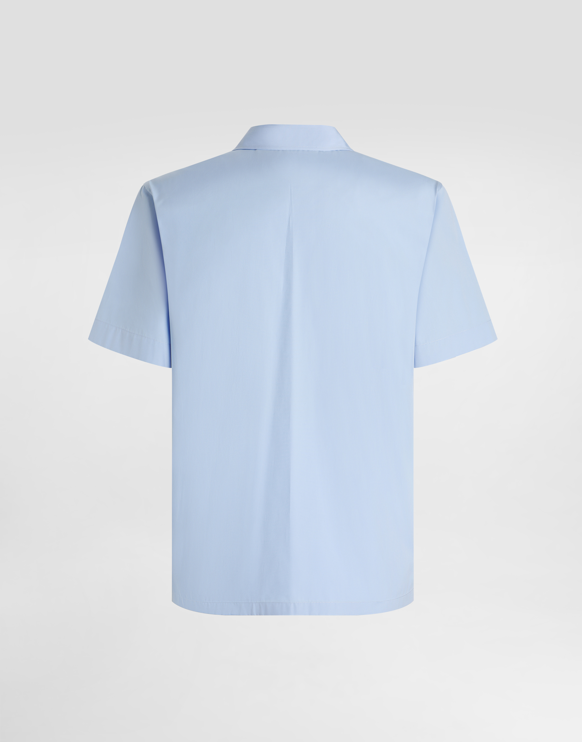 Dolce & Gabbana Dolce&gabbana Logo Embroidered Camp Shirt In Blue