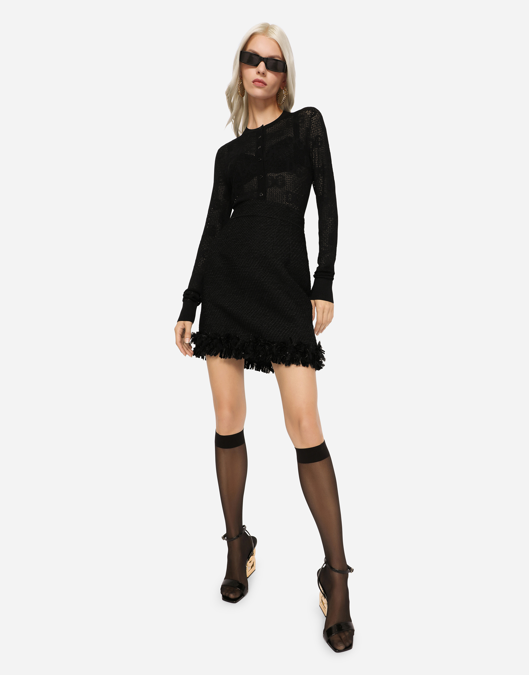  Dolce & Gabbana Cardigan C/bottoni - Frau Strickwaren Schwarz 44 