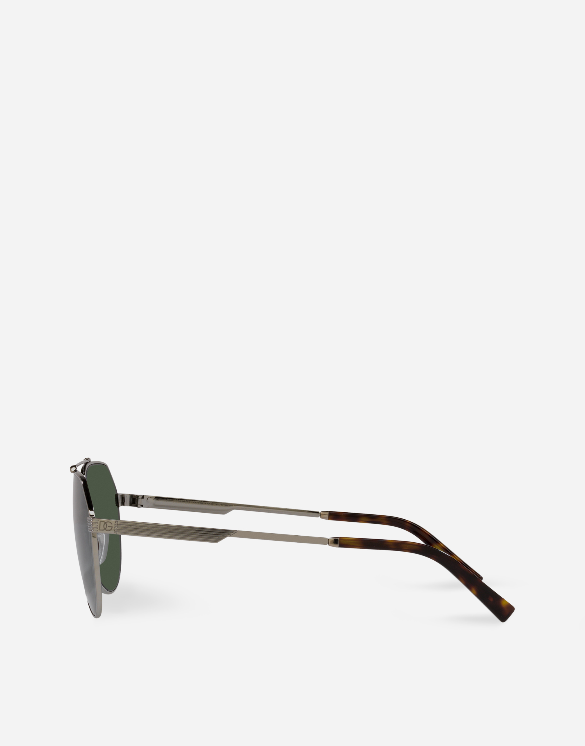Shop Dolce & Gabbana Gros Grain Sunglasses In Bronze