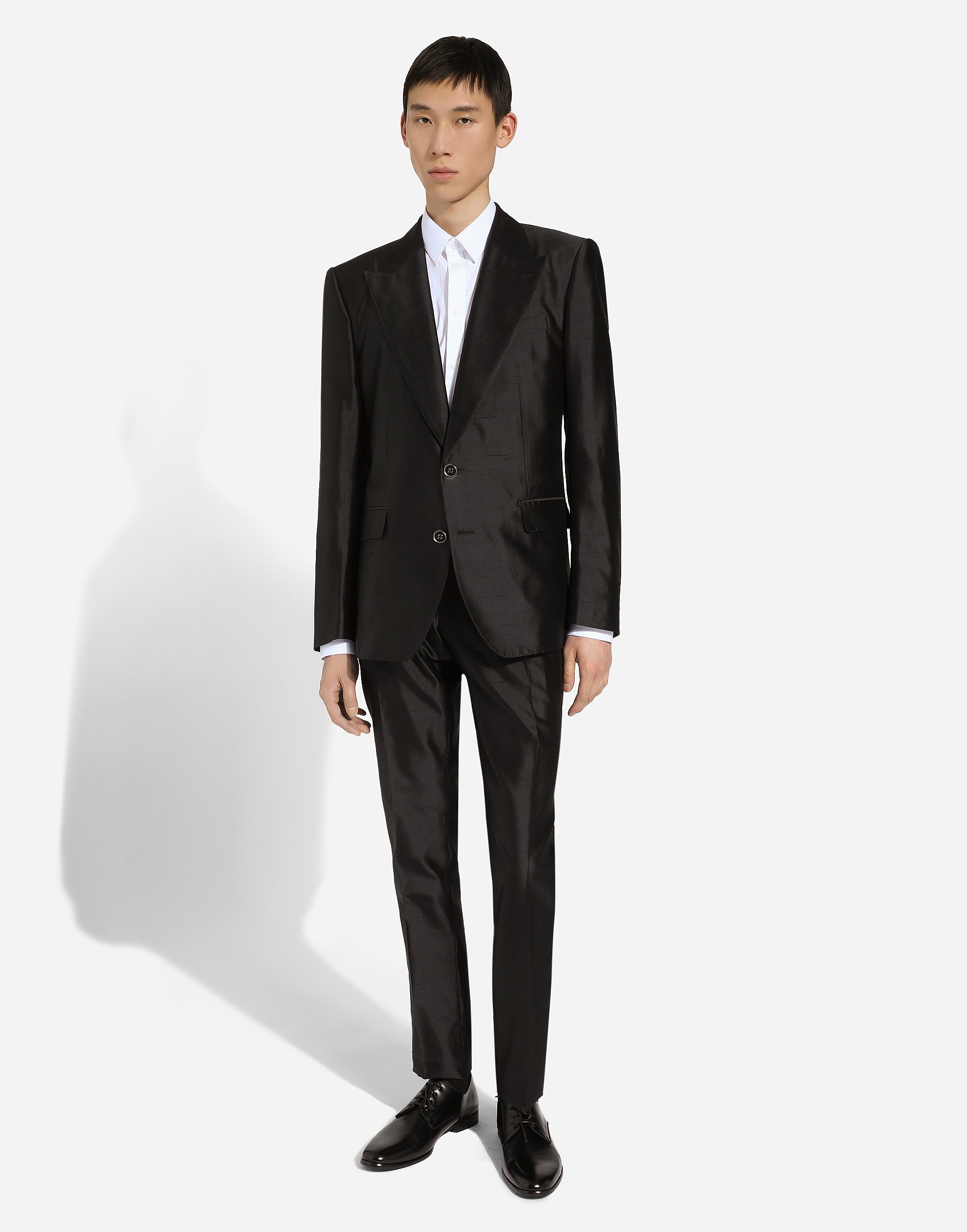Shop Dolce & Gabbana Single-breasted Sicilia-fit Suit In Black