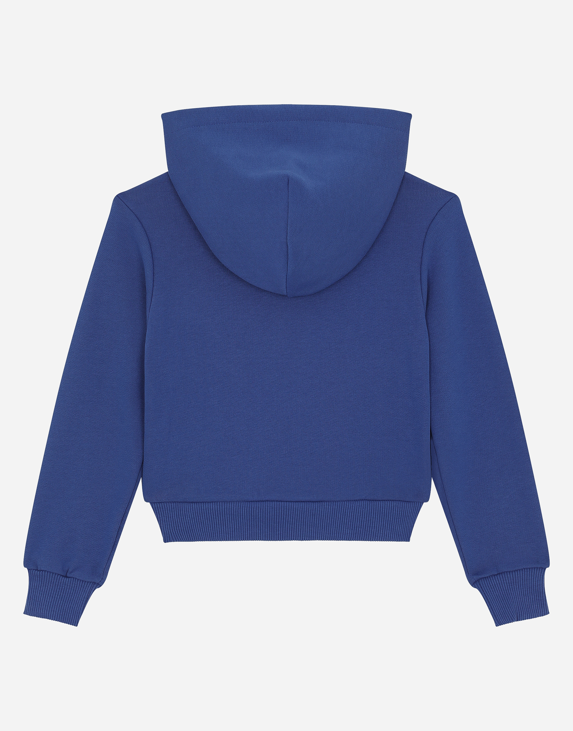 DOLCE & GABBANA ZIP-UP HOODIE WITH LOGO TAG