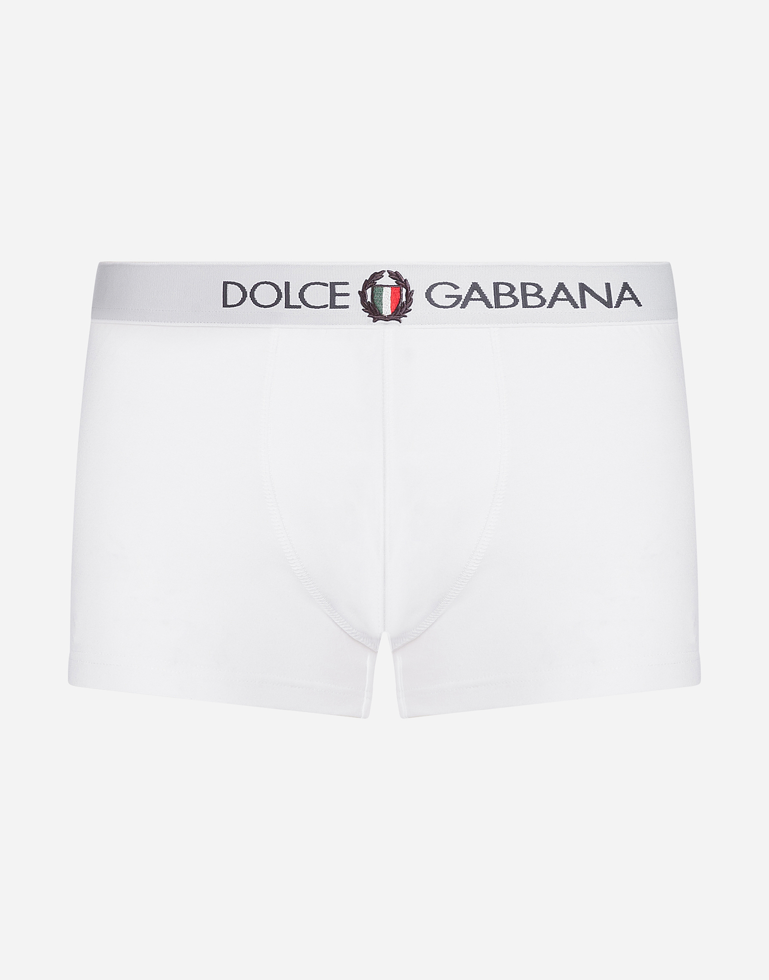 Dolce & Gabbana Men's White Regular Boxer - Man Underwear And Loungewear Cotton Size 4 - Image 1