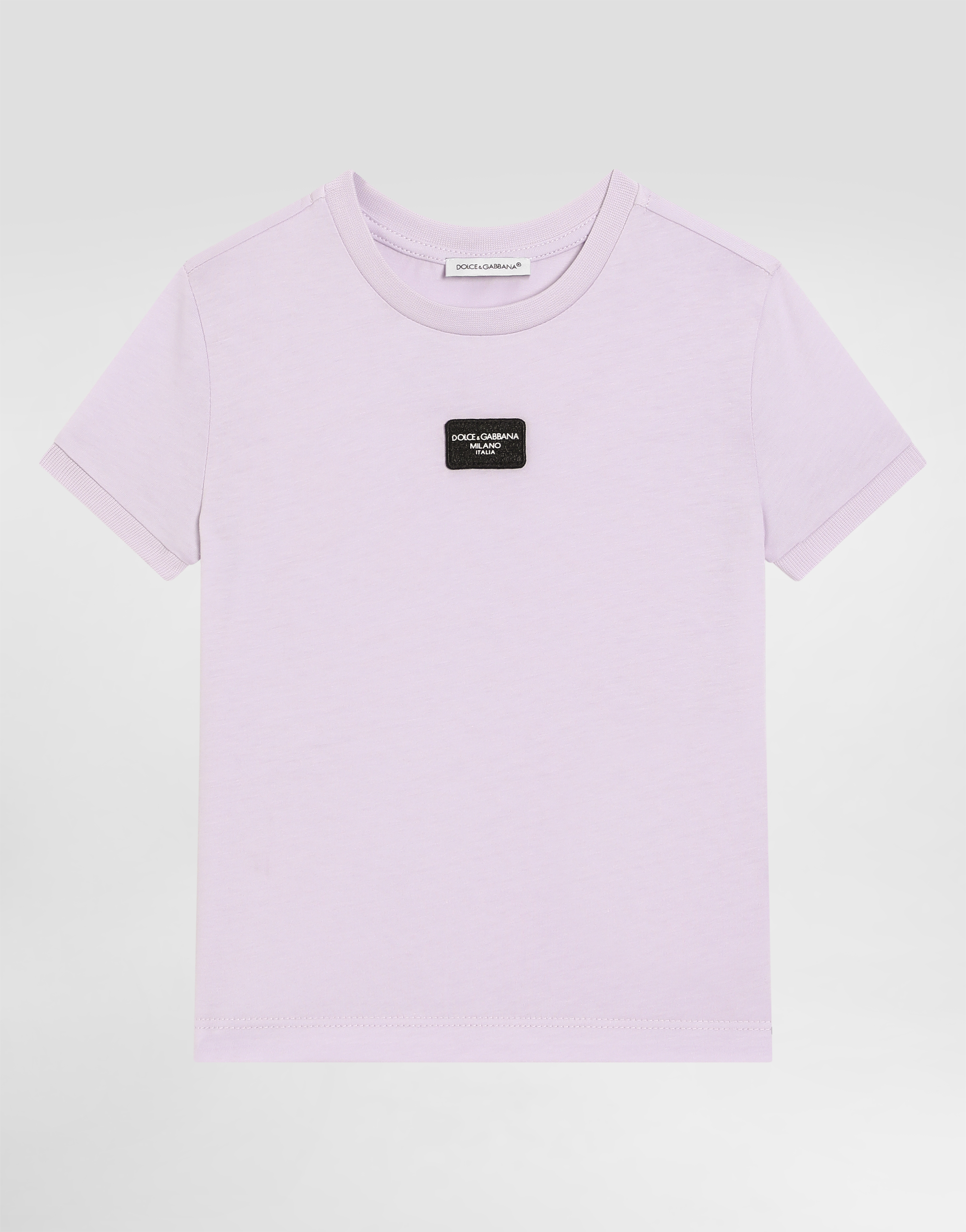 Dolce & Gabbana T-shirt Manica Corta In Lilac