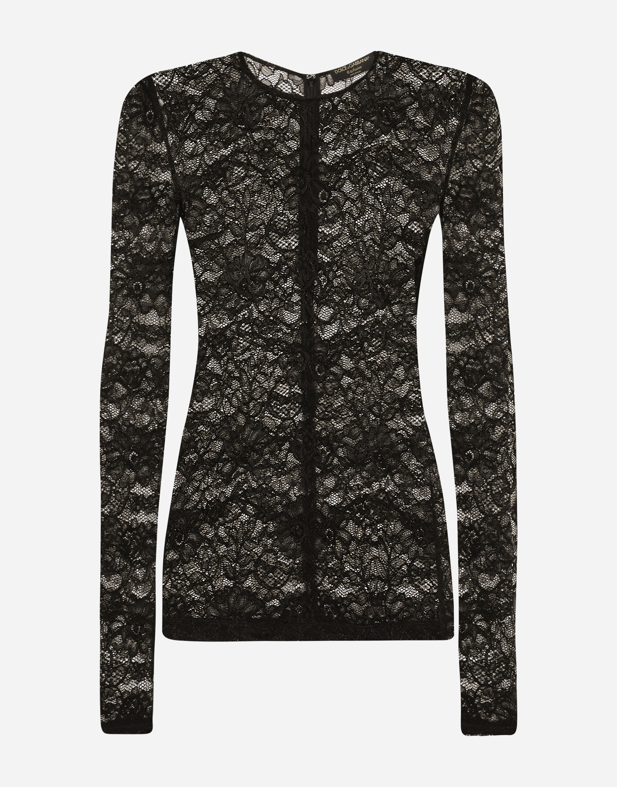 Dolce & Gabbana Lace Top In Black