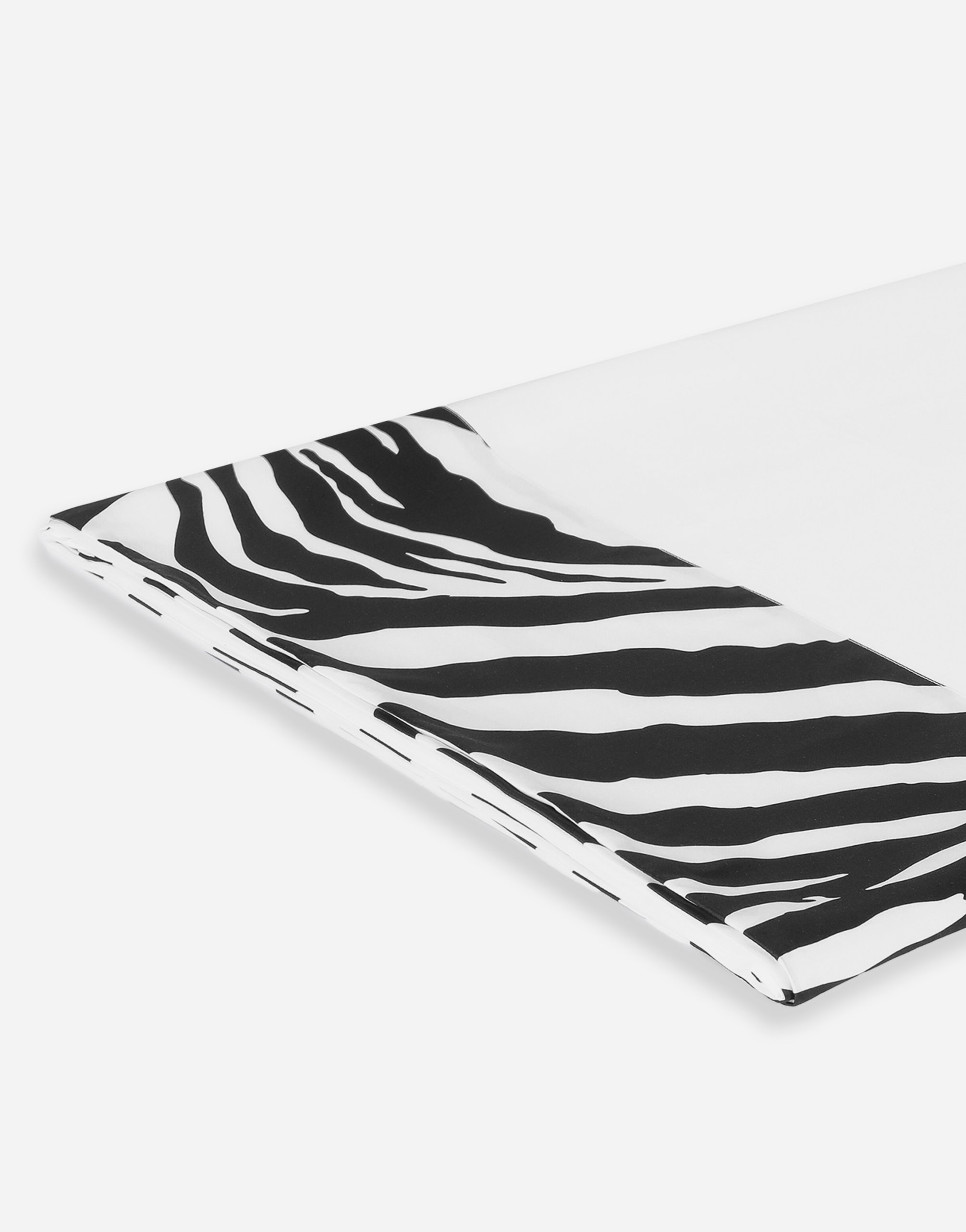 Dolce & Gabbana Cotton Sateen Flat Sheet In White