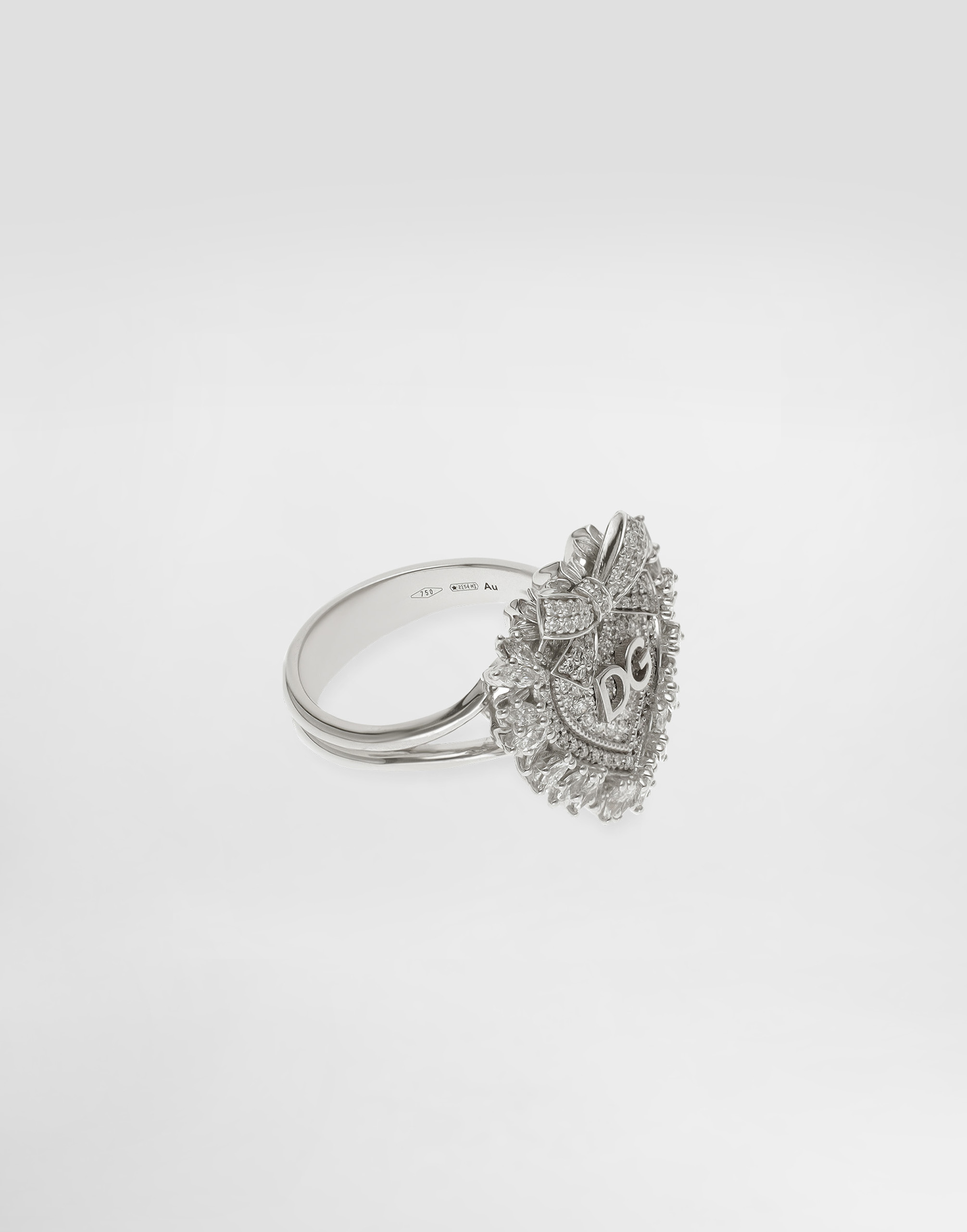 Dolce & Gabbana Devotion Ring 18-carat White Gold And Diamonds