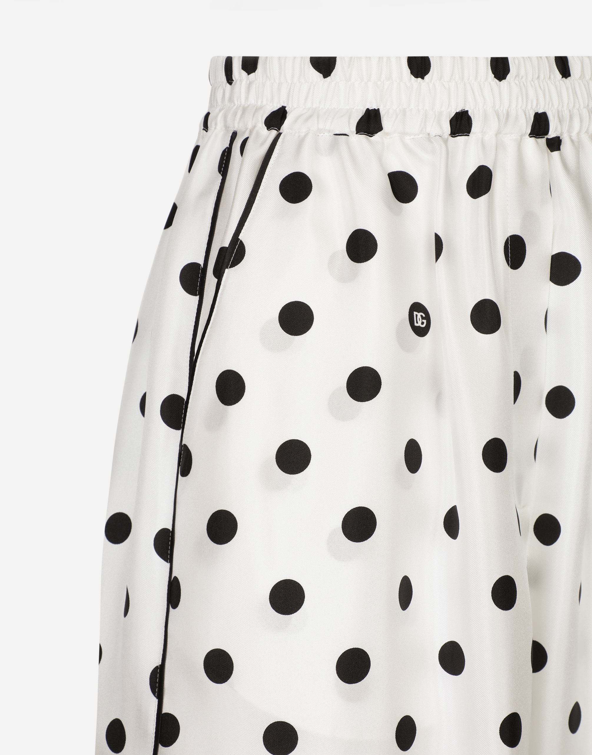 Dolce & Gabbana Silk Polka Dot Print Pajama In プリ