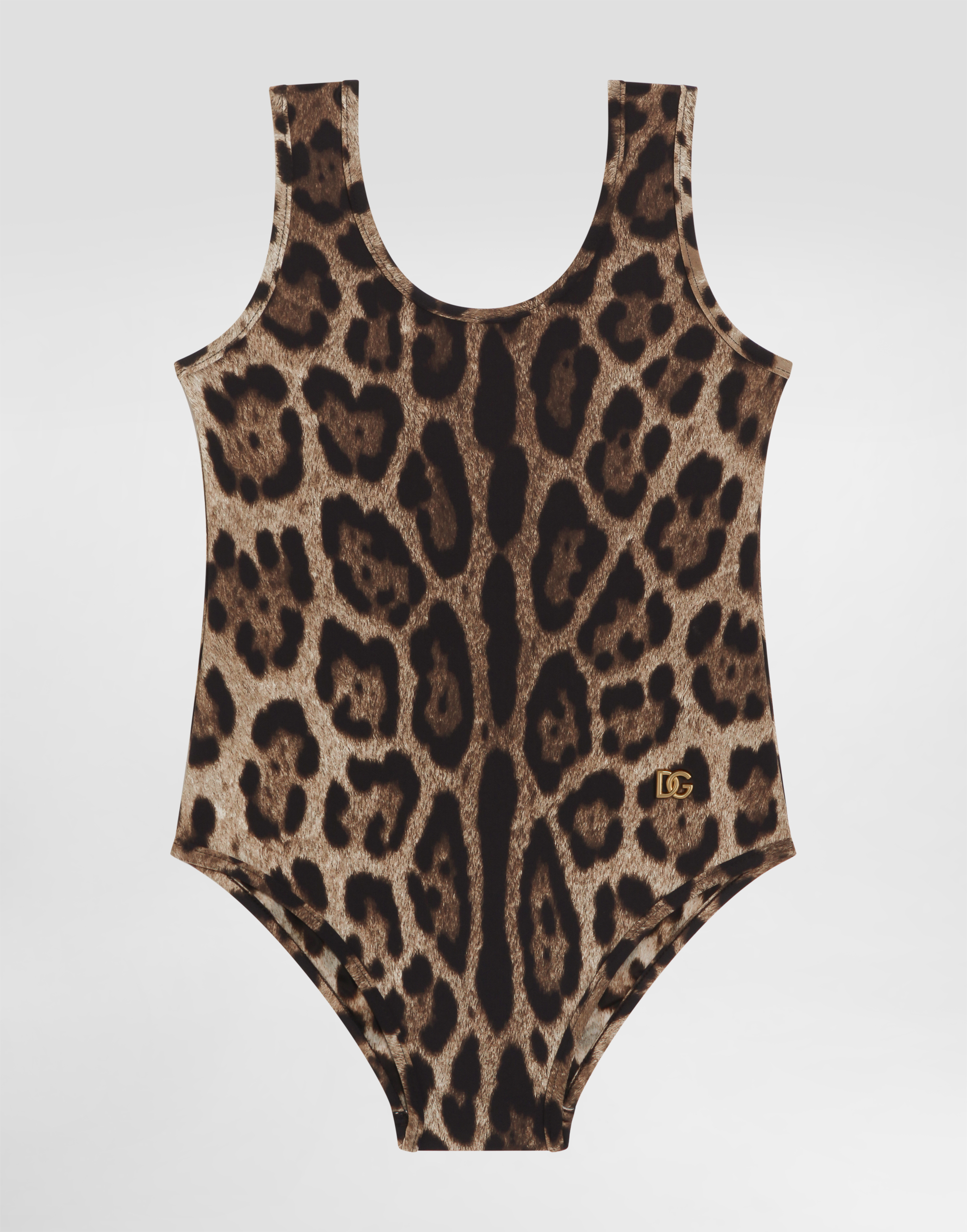 Dolce & Gabbana Leopard-pattern Swimsuit In Animal Print