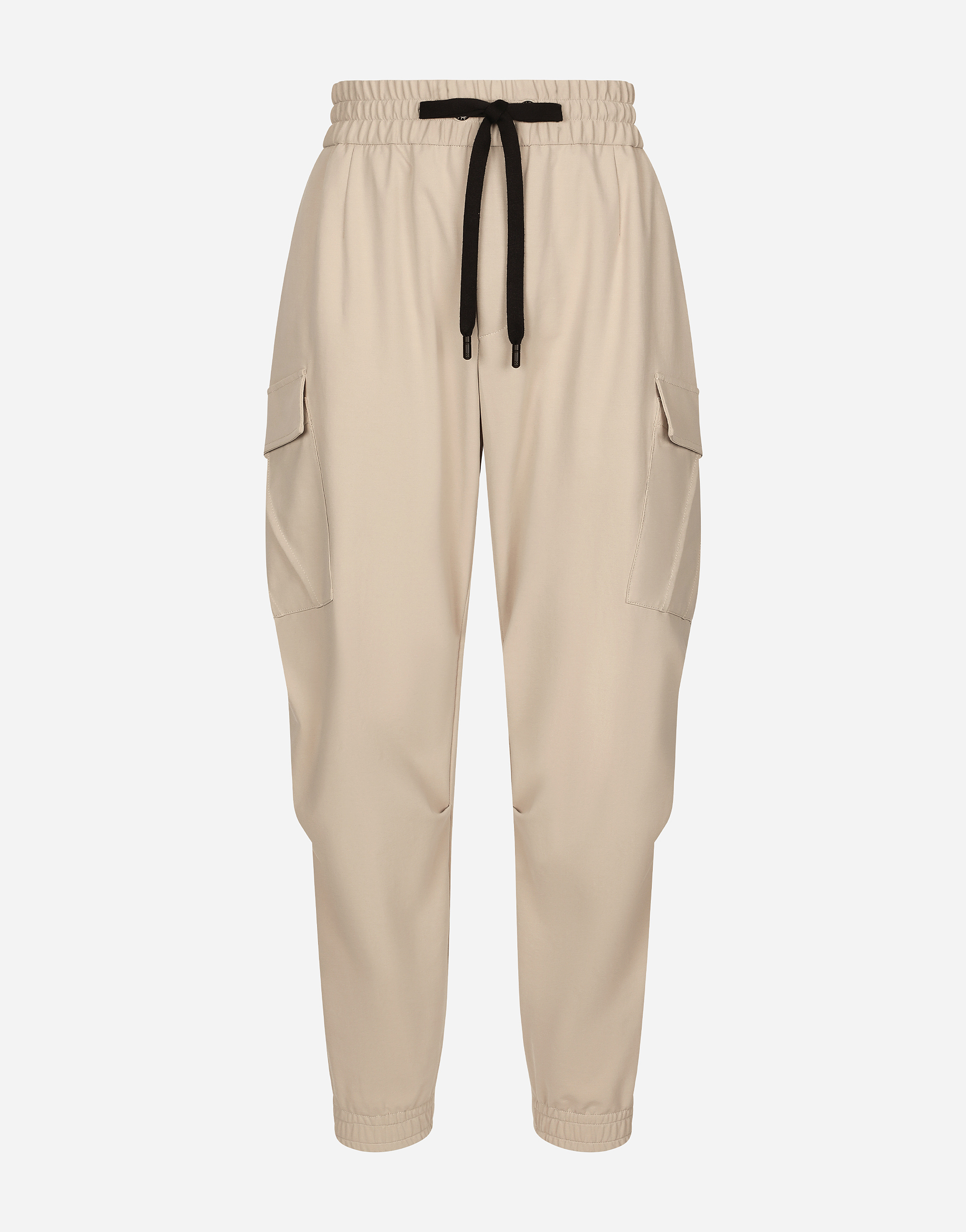 Dolce & Gabbana Stretch Cotton Cargo Pants With Tag - Man Pants And Shorts Beige