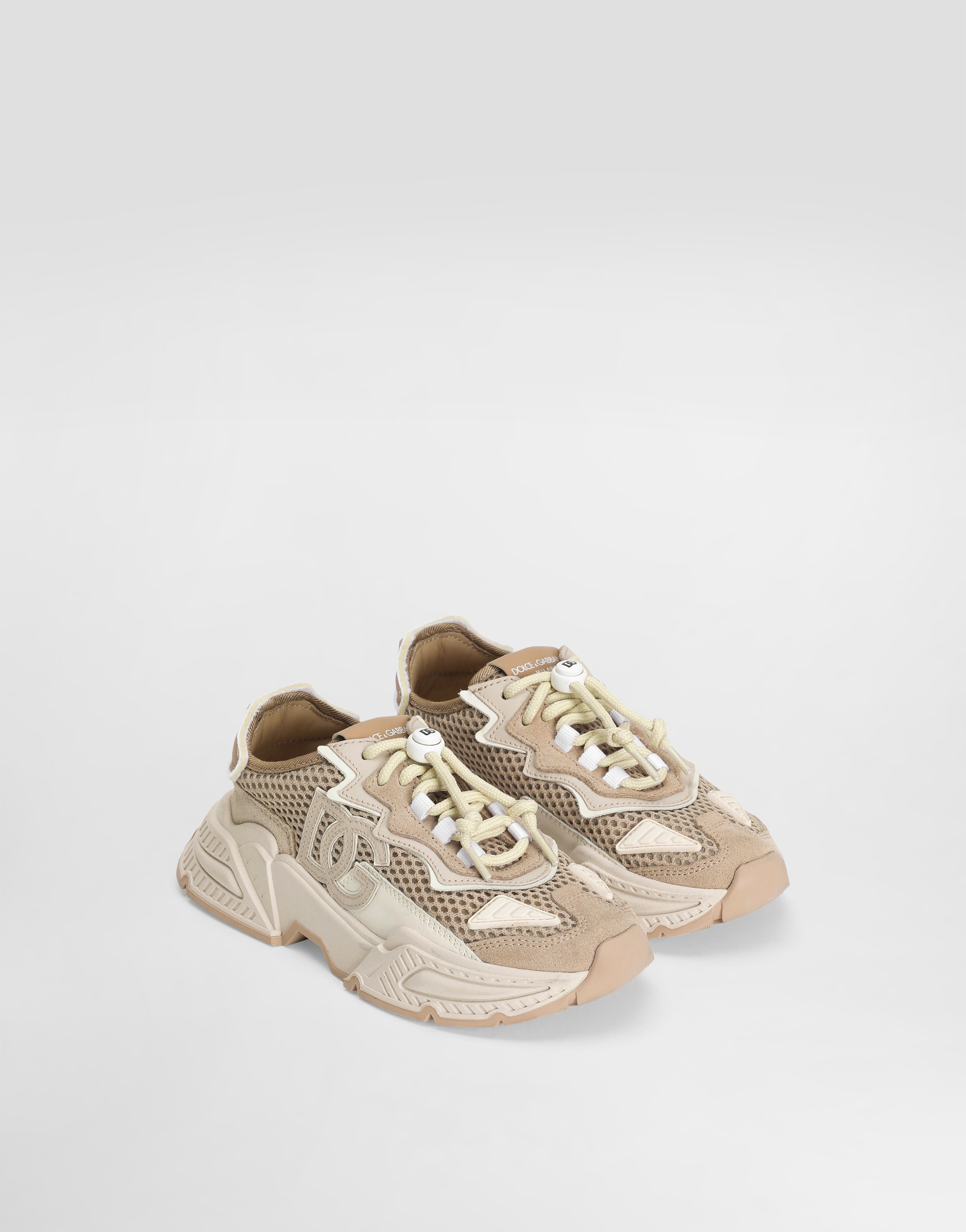  Dolce & Gabbana Daymaster Mesh, Split Calfskin And Down Sneakers - Mann Schuhe (27-40) Multicolor 32 