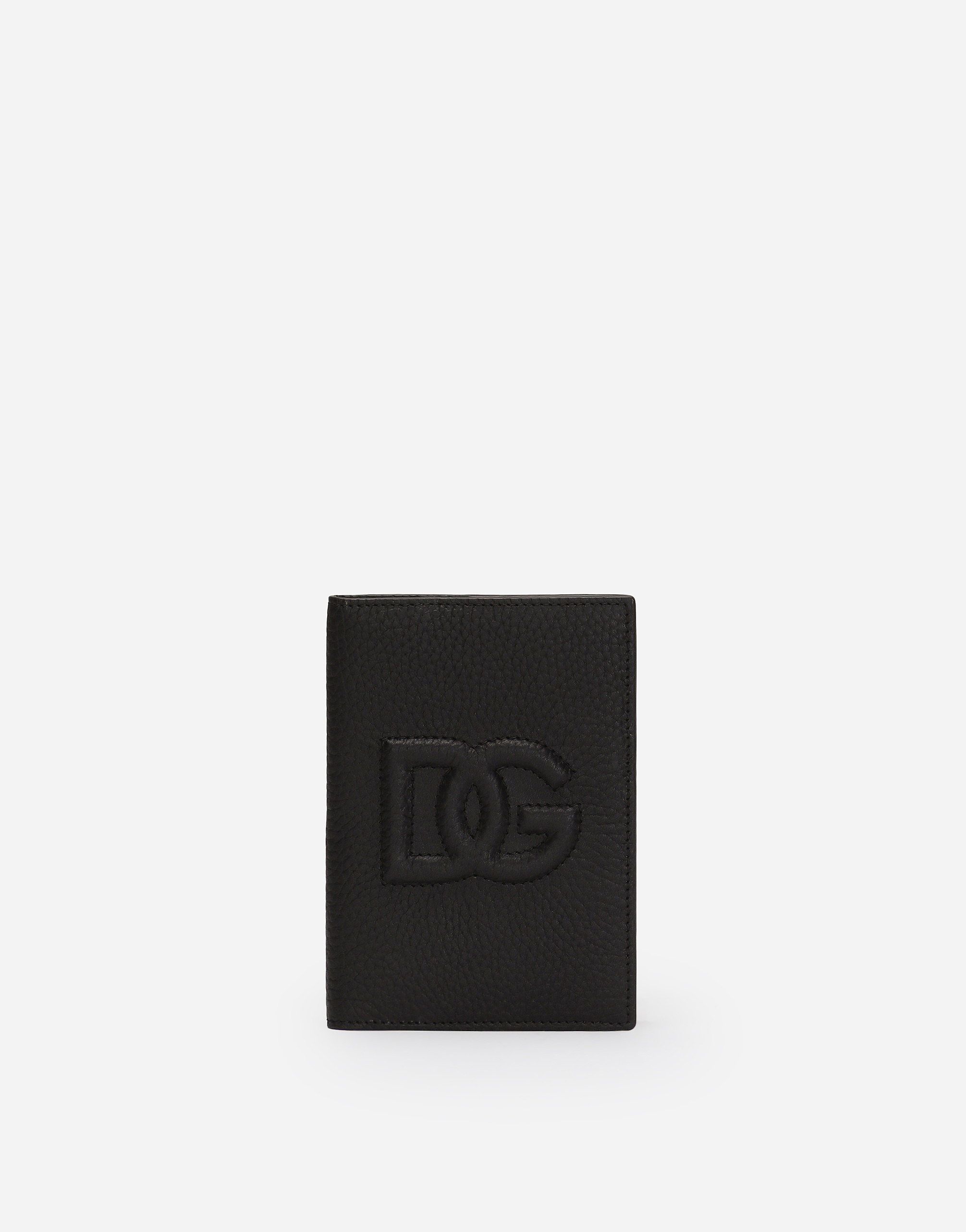 Dolce & Gabbana Dg Logo Passport Case - Man Wallets And Small Leather Goods Black Onesize