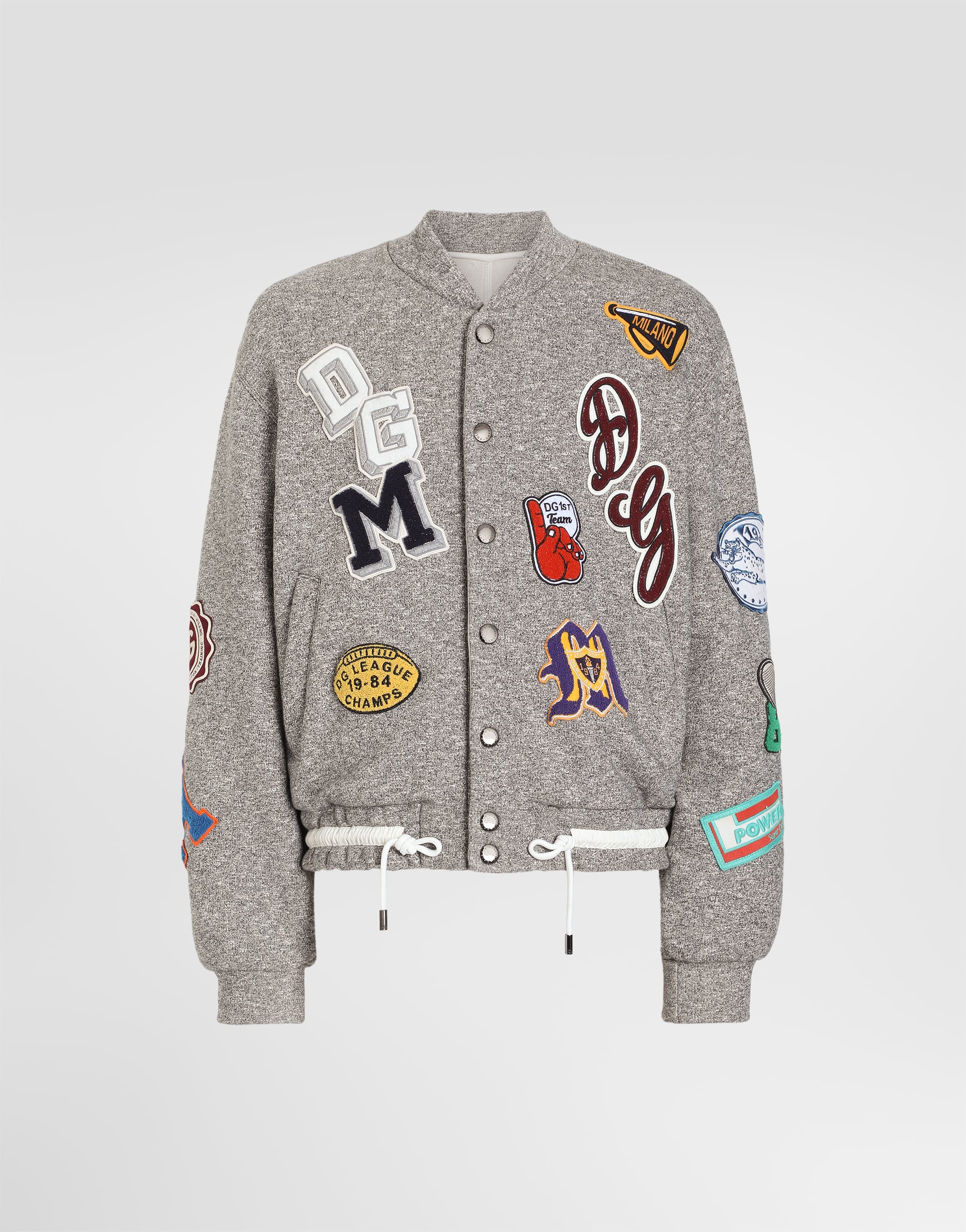 ア*）様 DOLCE&GABBANA スエード ボンバージャケット 40 グレーのメンズ フリース ボンバー ジャケット | Dolce&Gabbana®