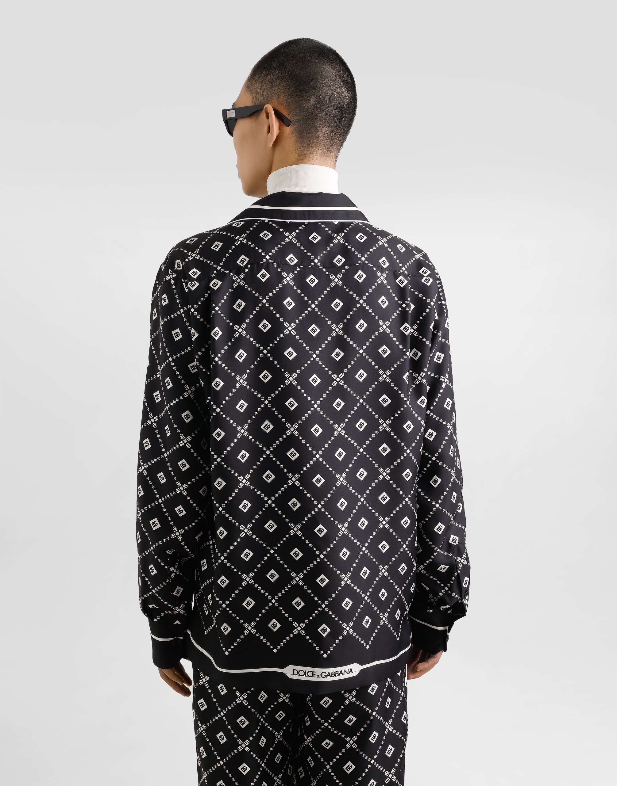 Silk twill vanity shirt