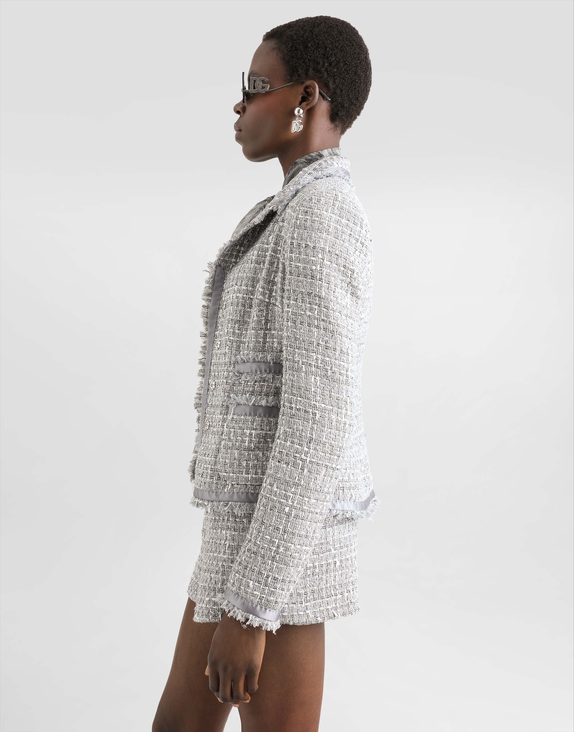 Dolce & Gabbana Lapel Long-sleeved Suit Jacket In Multicolor