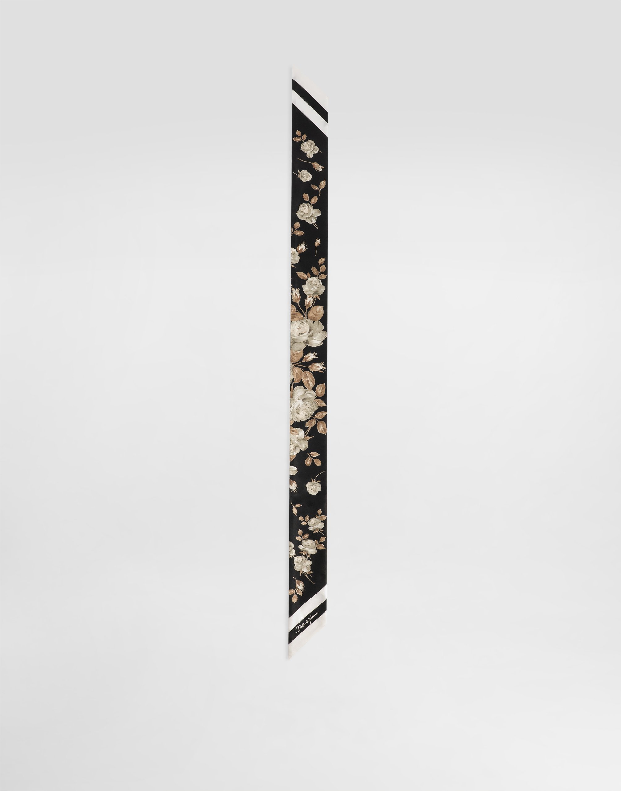 Dolce & Gabbana Silk Twill Bandeau In Animal Print