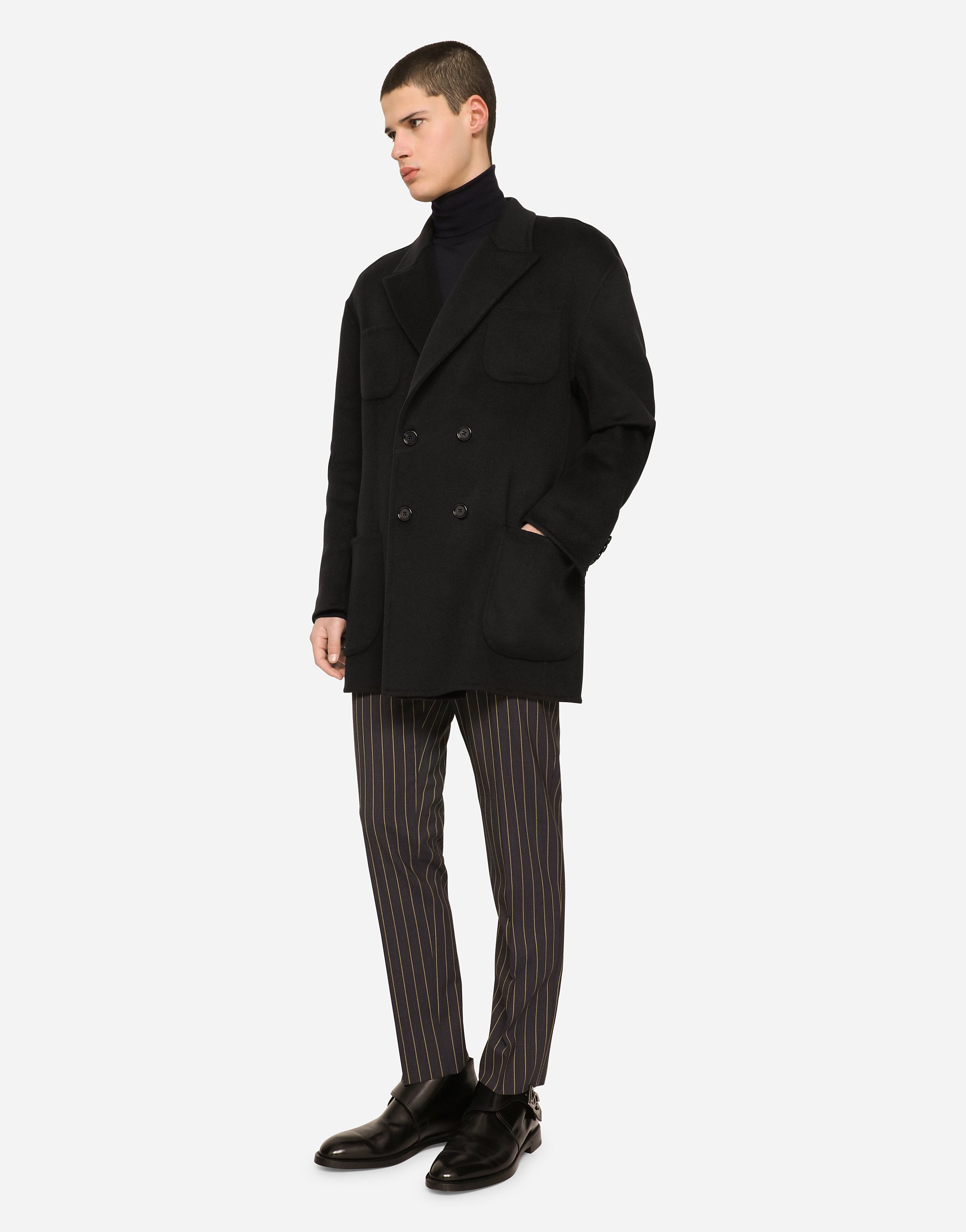Dolce & Gabbana Turtleneck Sweater In Blue