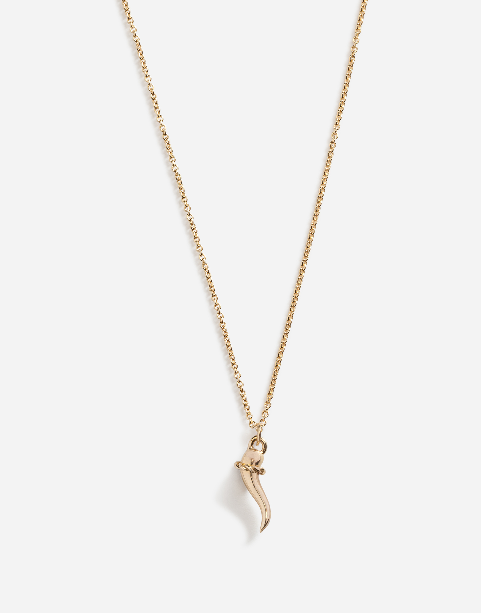 Dolce & Gabbana Necklace With Good Luck Charm In Gold