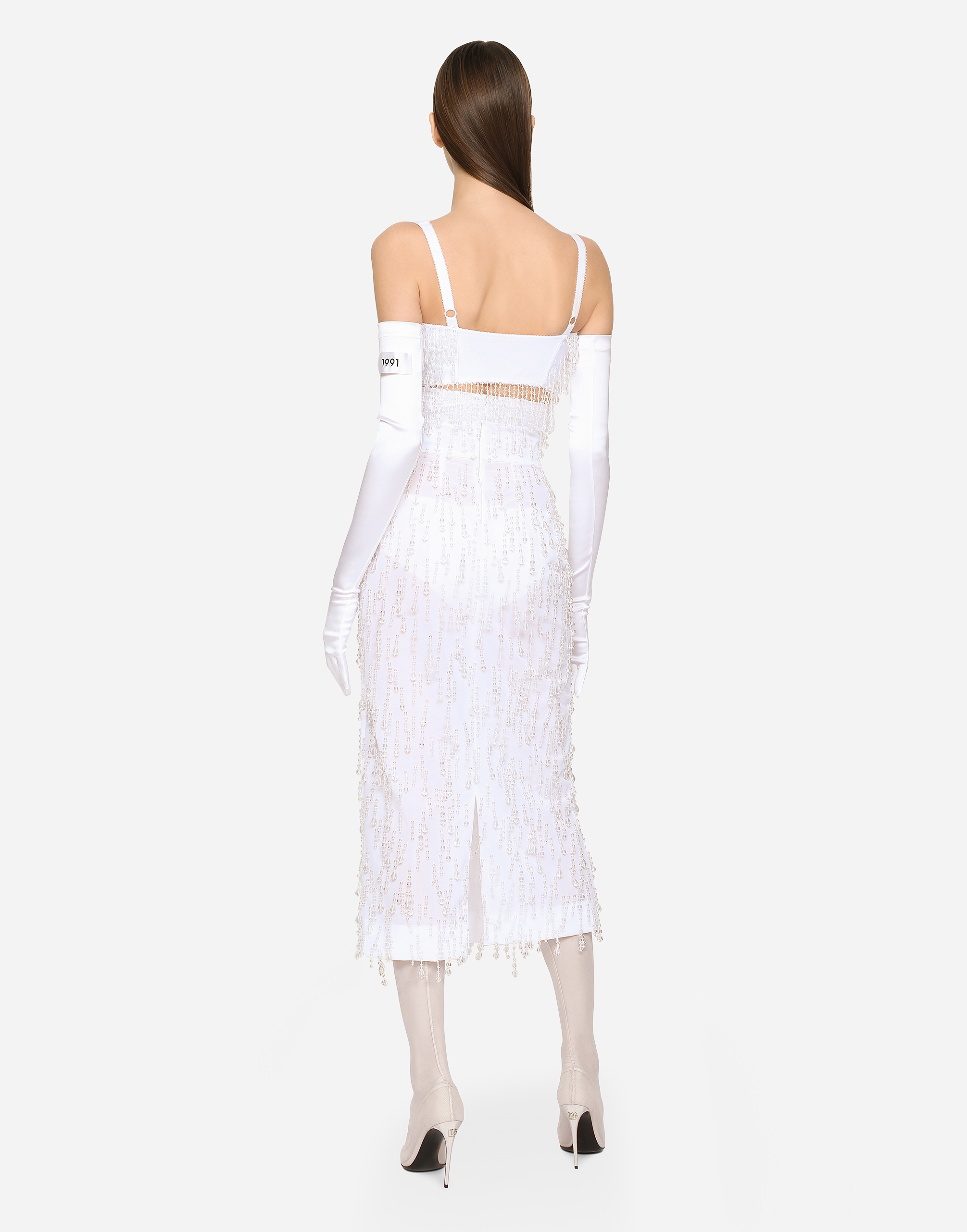 DOLCE & GABBANA KIM DOLCE&GABBANA SHORT CORSET WITH EMBROIDERY