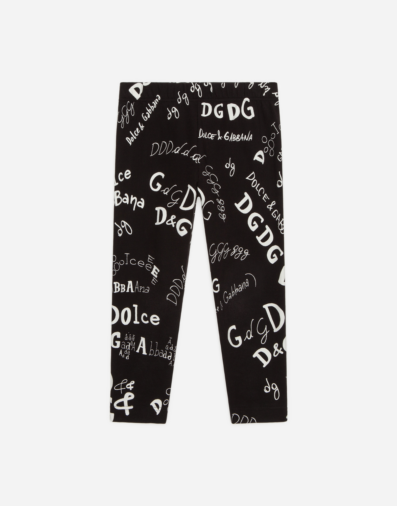 【関税込み】Dolce&Gabbana ブラック プリント レギンス L5JP5BG7XBN_HX2EK_0.jpg