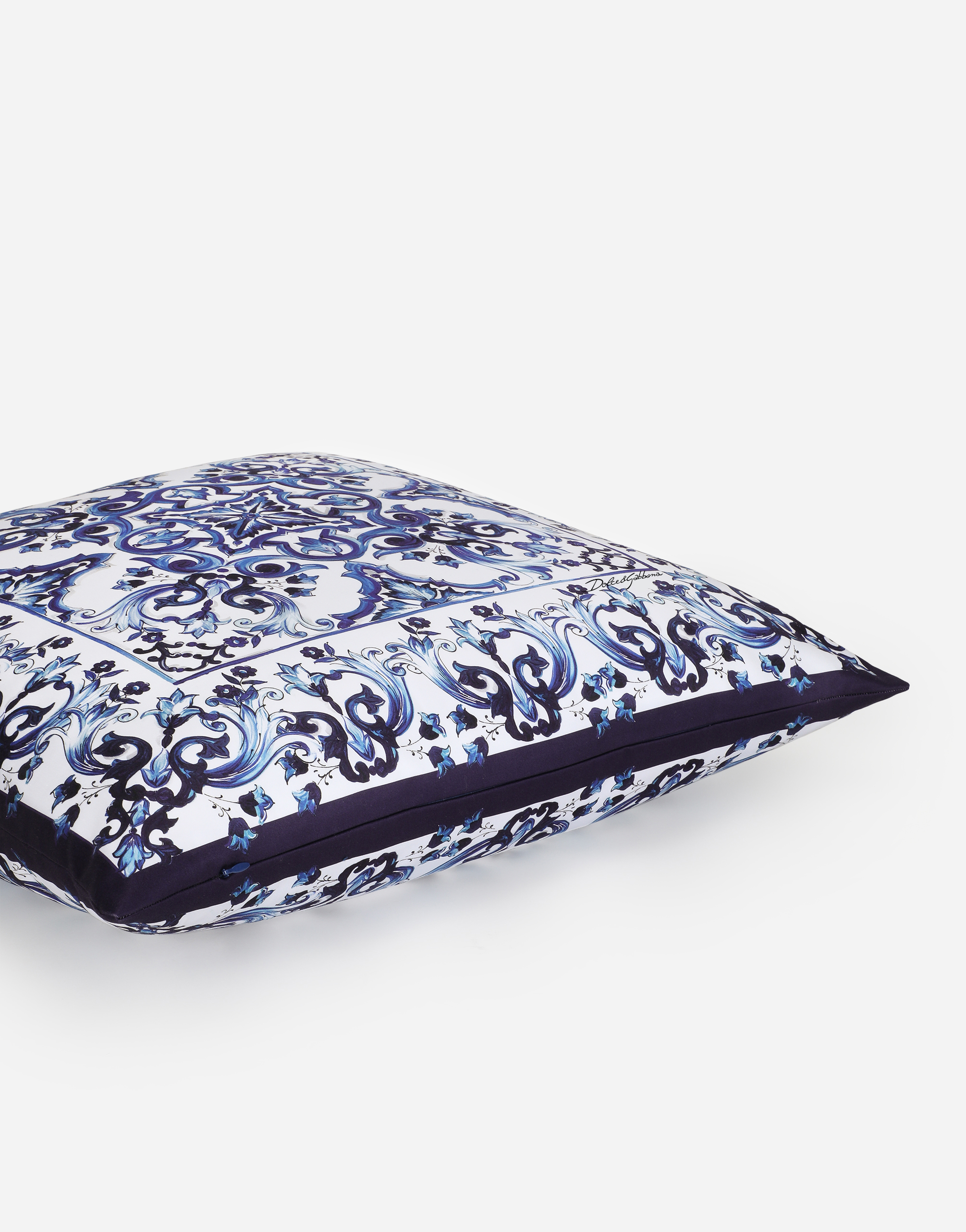 Dolce & Gabbana Duchesse Cotton Cushion Medium In Multicolor