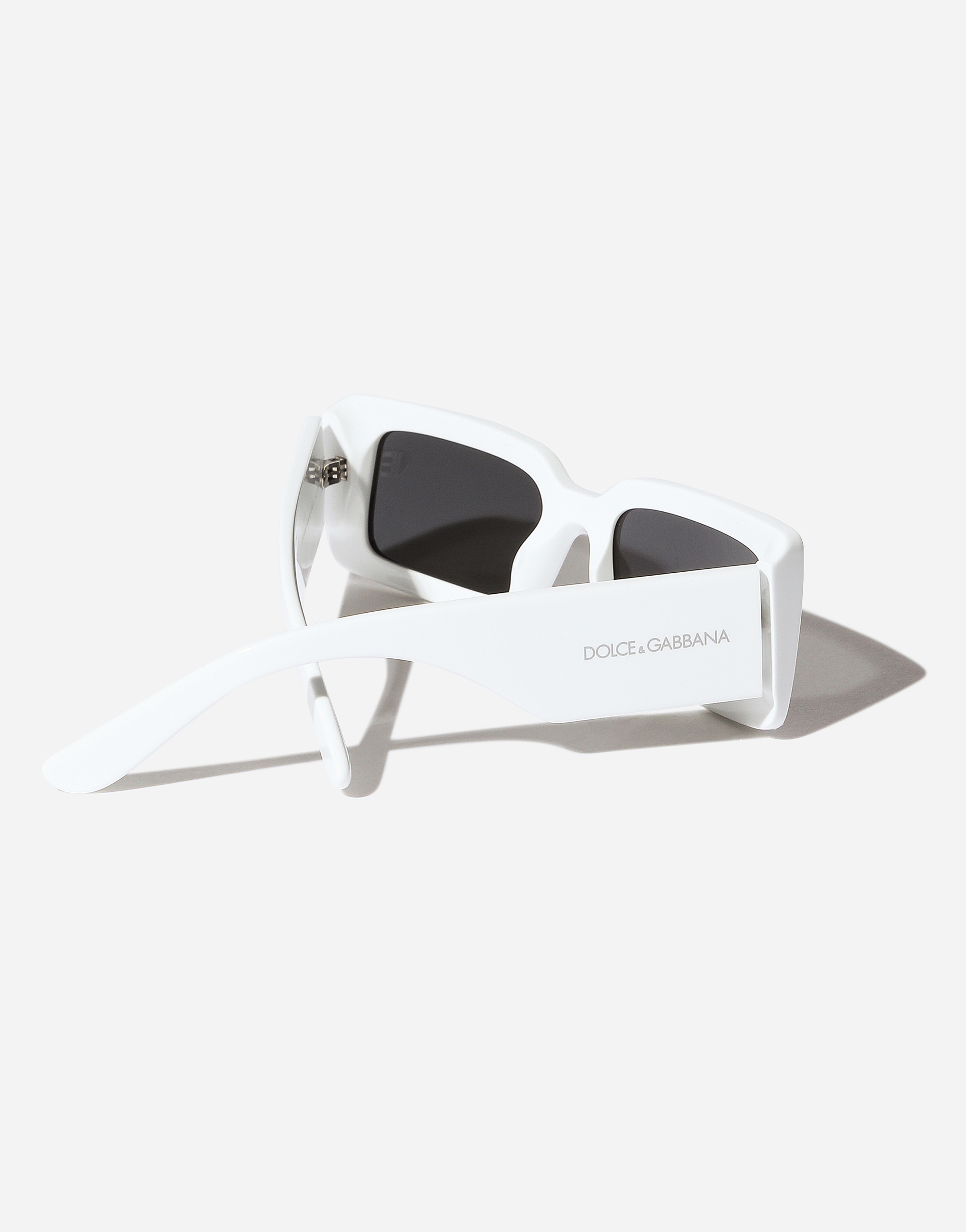 Dolce & Gabbana Womens White Dg6187 Rectangle-frame Injected Sunglasses In Generic