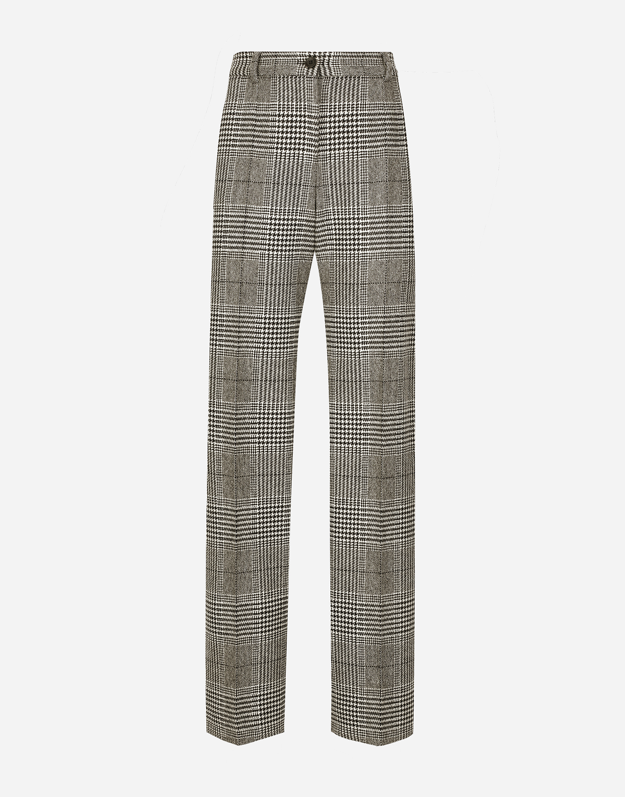 Dolce & Gabbana Flared Glen Plaid Pants - Woman Pants And Shorts Multicolor