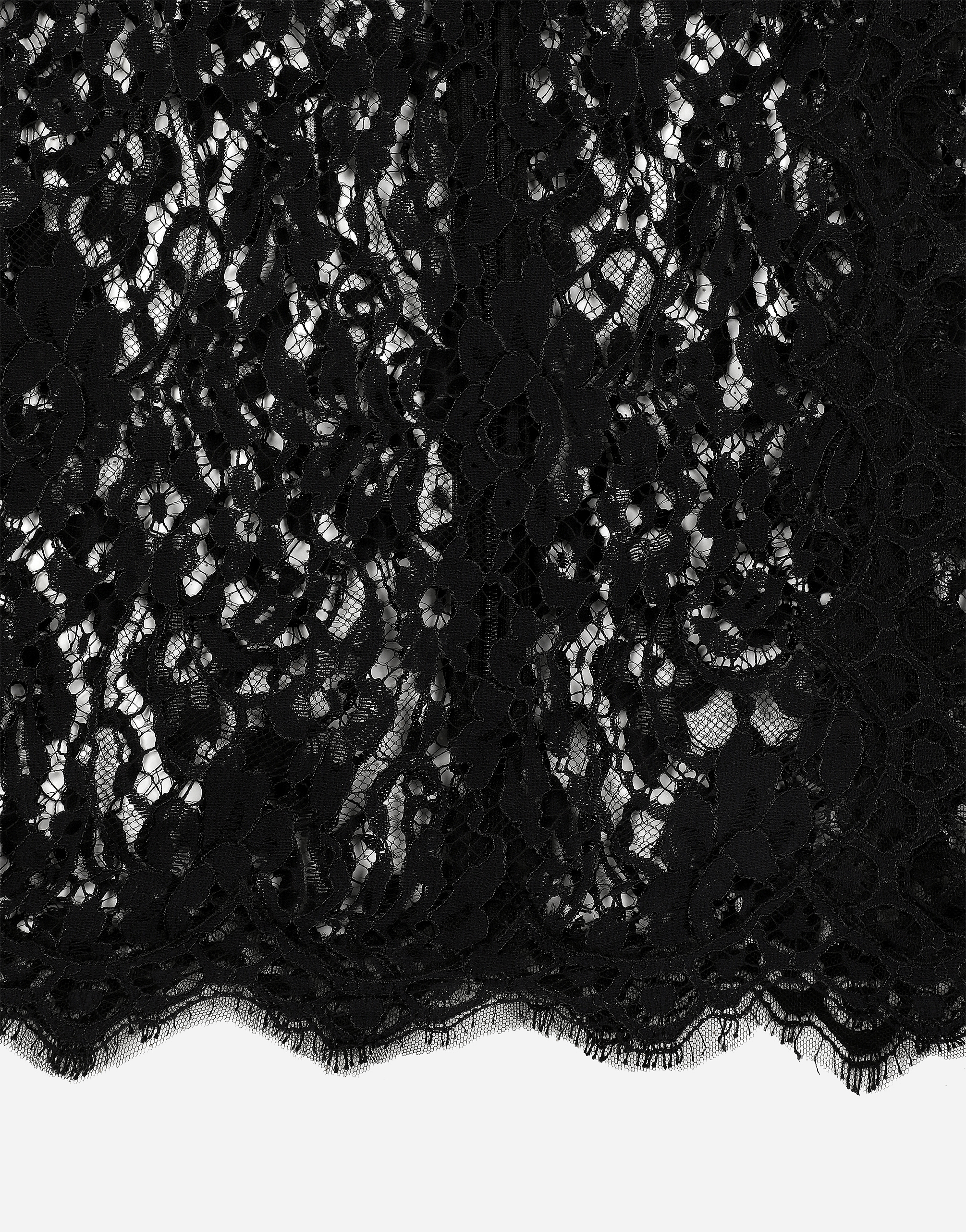 Dolce & Gabbana Lace Square-neck Camisole In Black